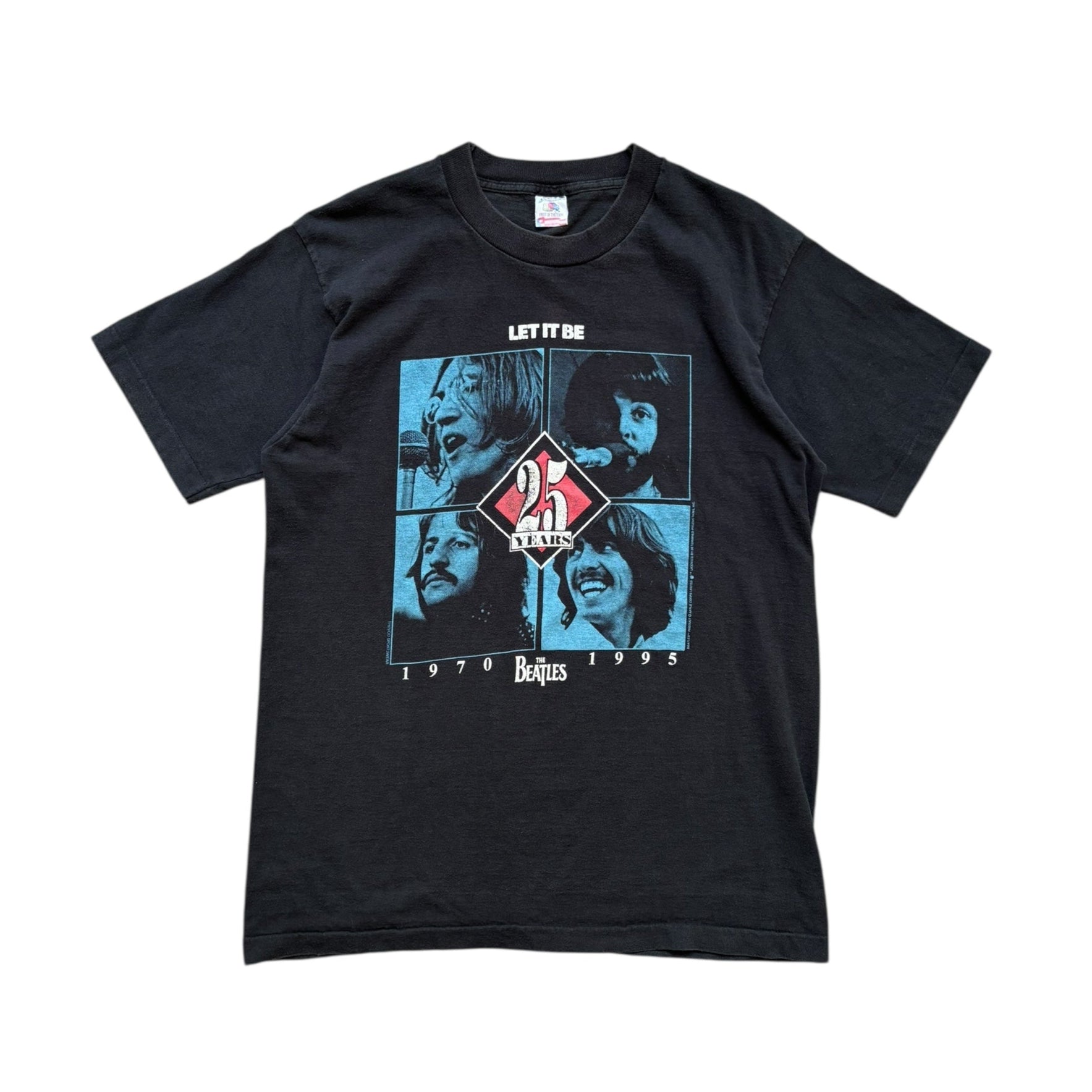 1995 Rare Vintage The Beatles Let it Be 25th Anniversary Band T-Shirt (L) - Quaint Vintage