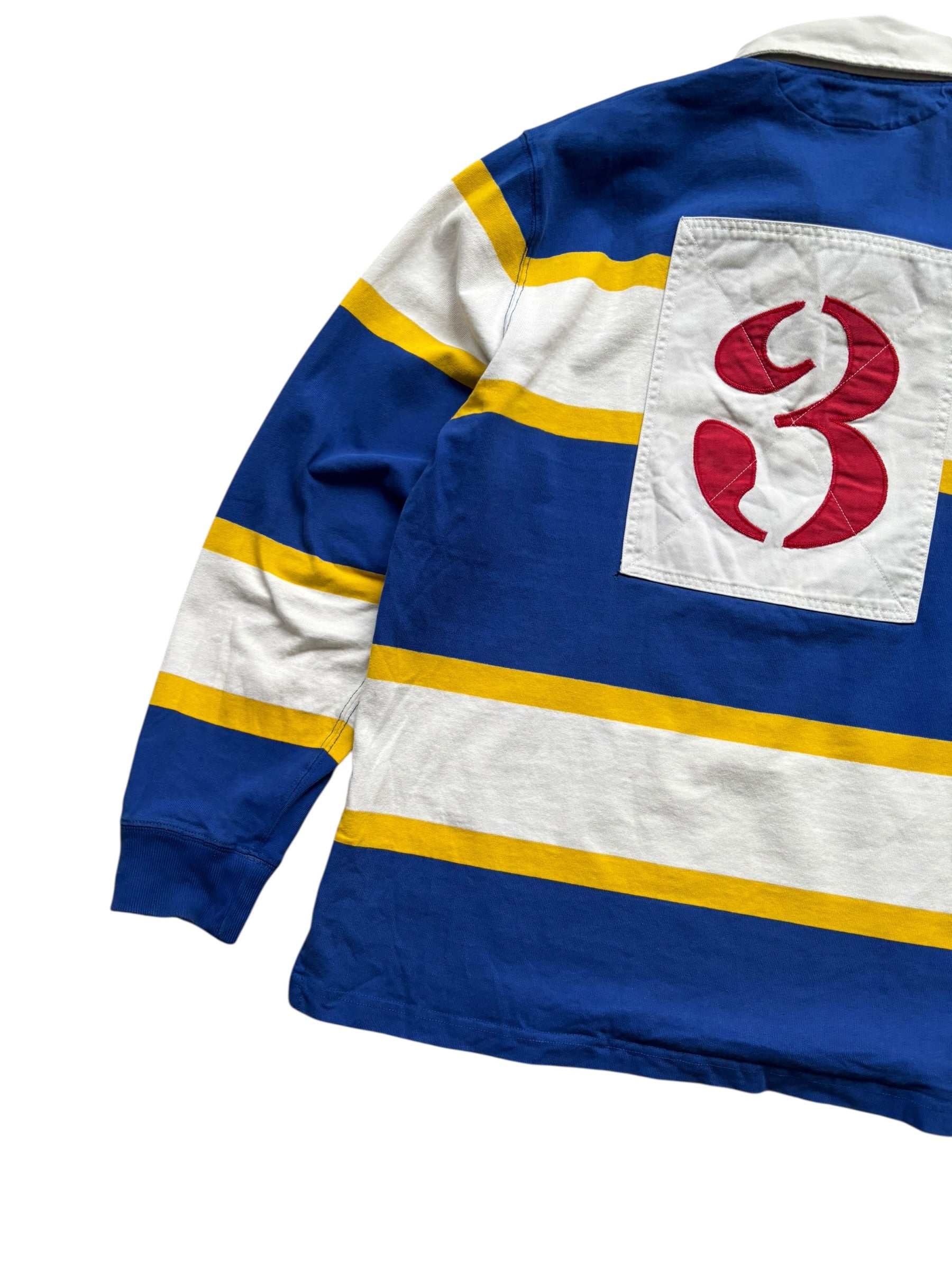 Vintage Ralph Lauren Striped Rugby Polo Shirt (L)