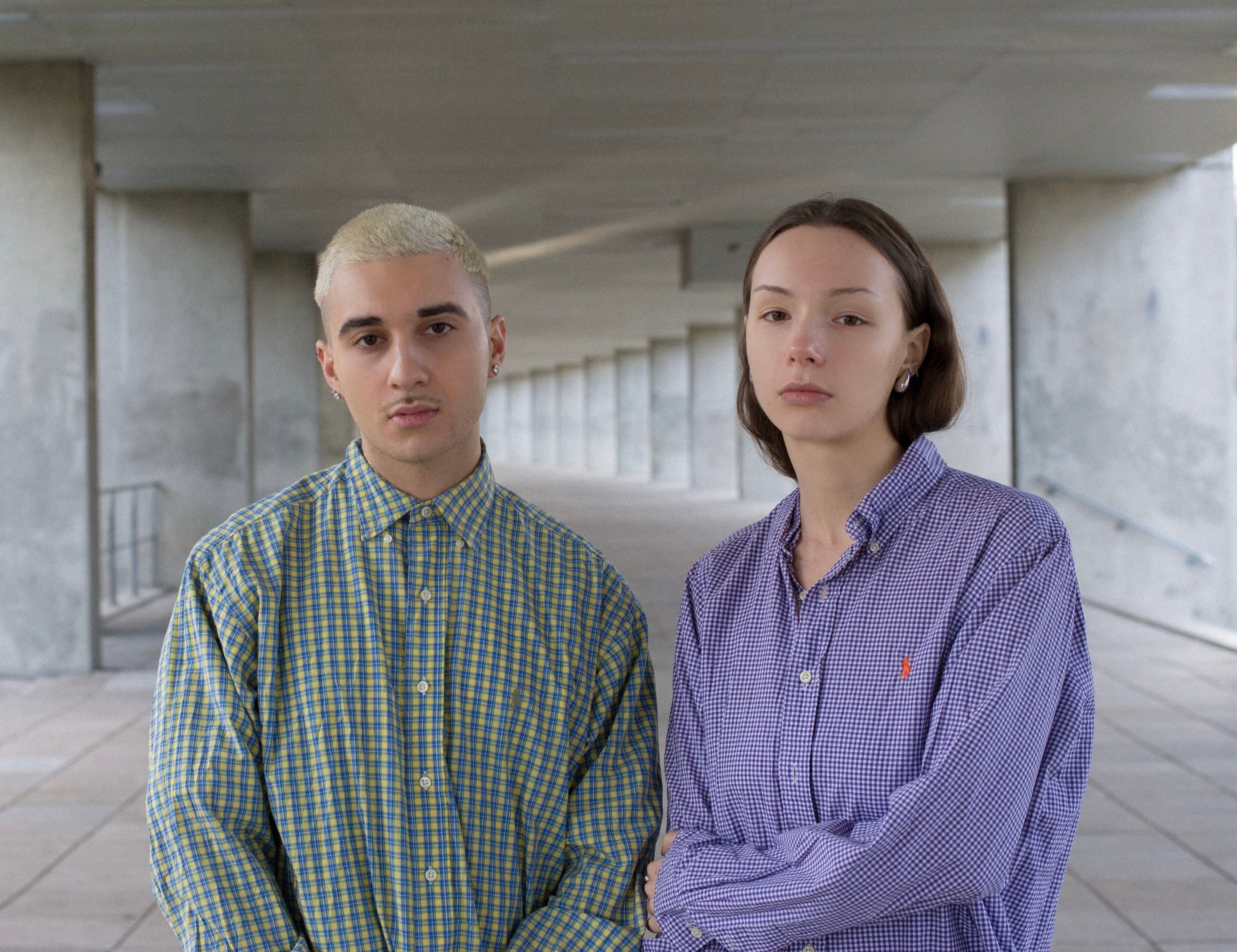 Models Wearing Vintage Ralph Lauren Shirts
