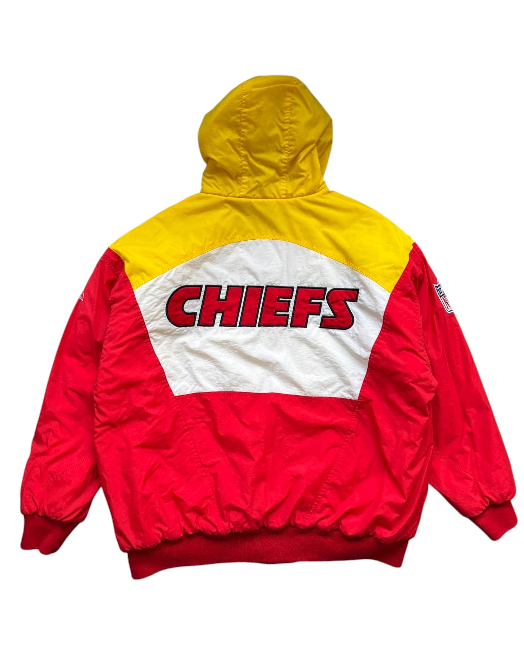 Vintage NFL Apex One KC Chiefs Hooded Jacket Autographed (XL)