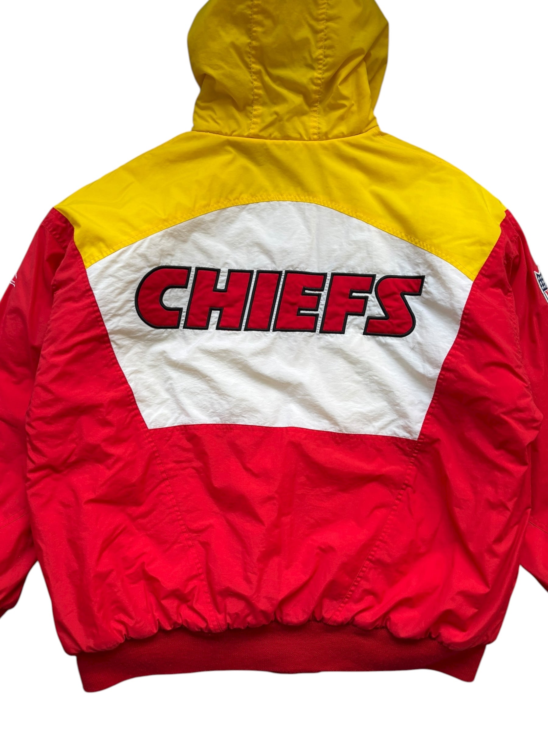 Vintage NFL Apex One KC Chiefs Hooded Jacket Autographed (XL)