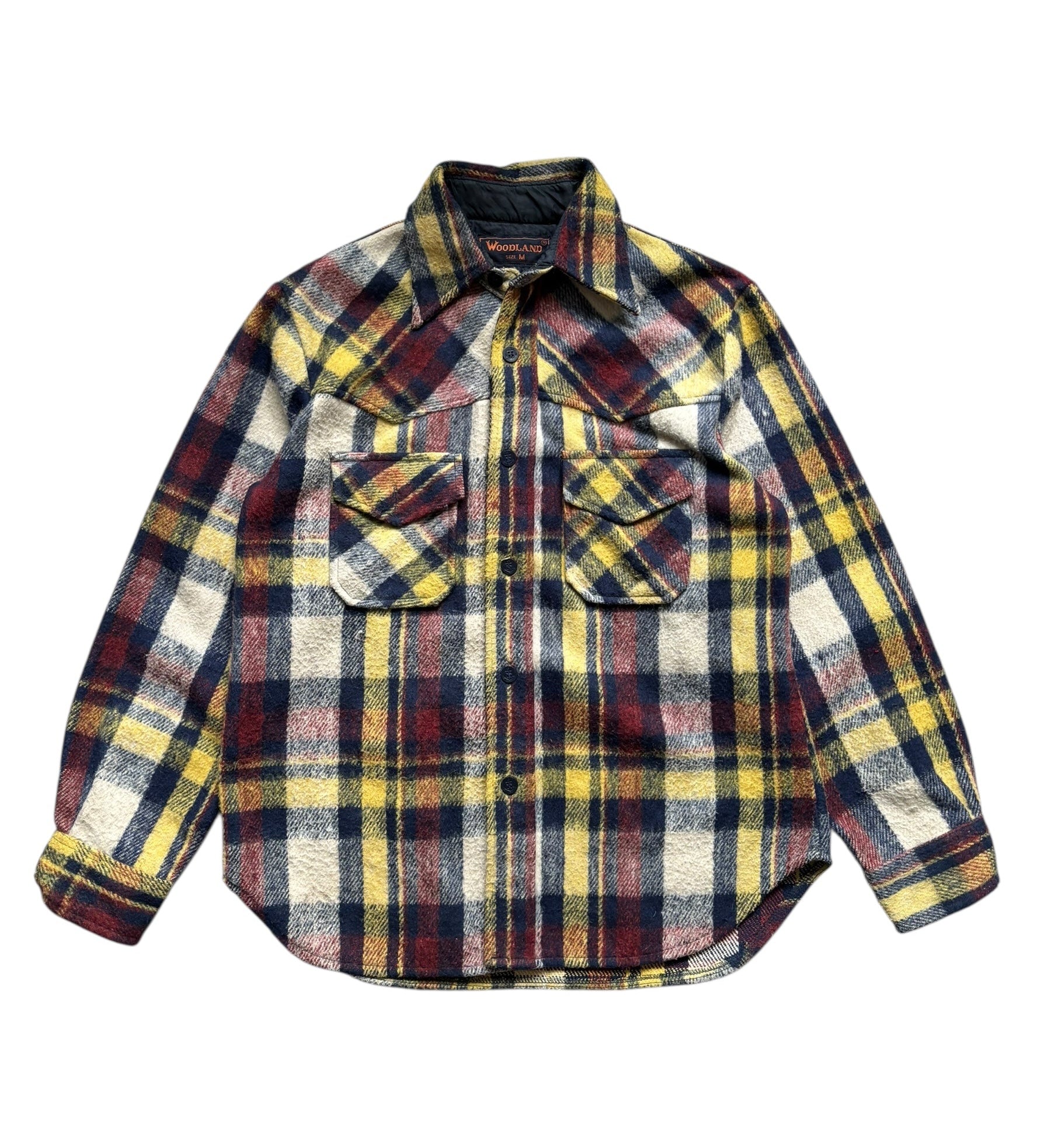 Vintage Plaid Flannel Shirt (M)