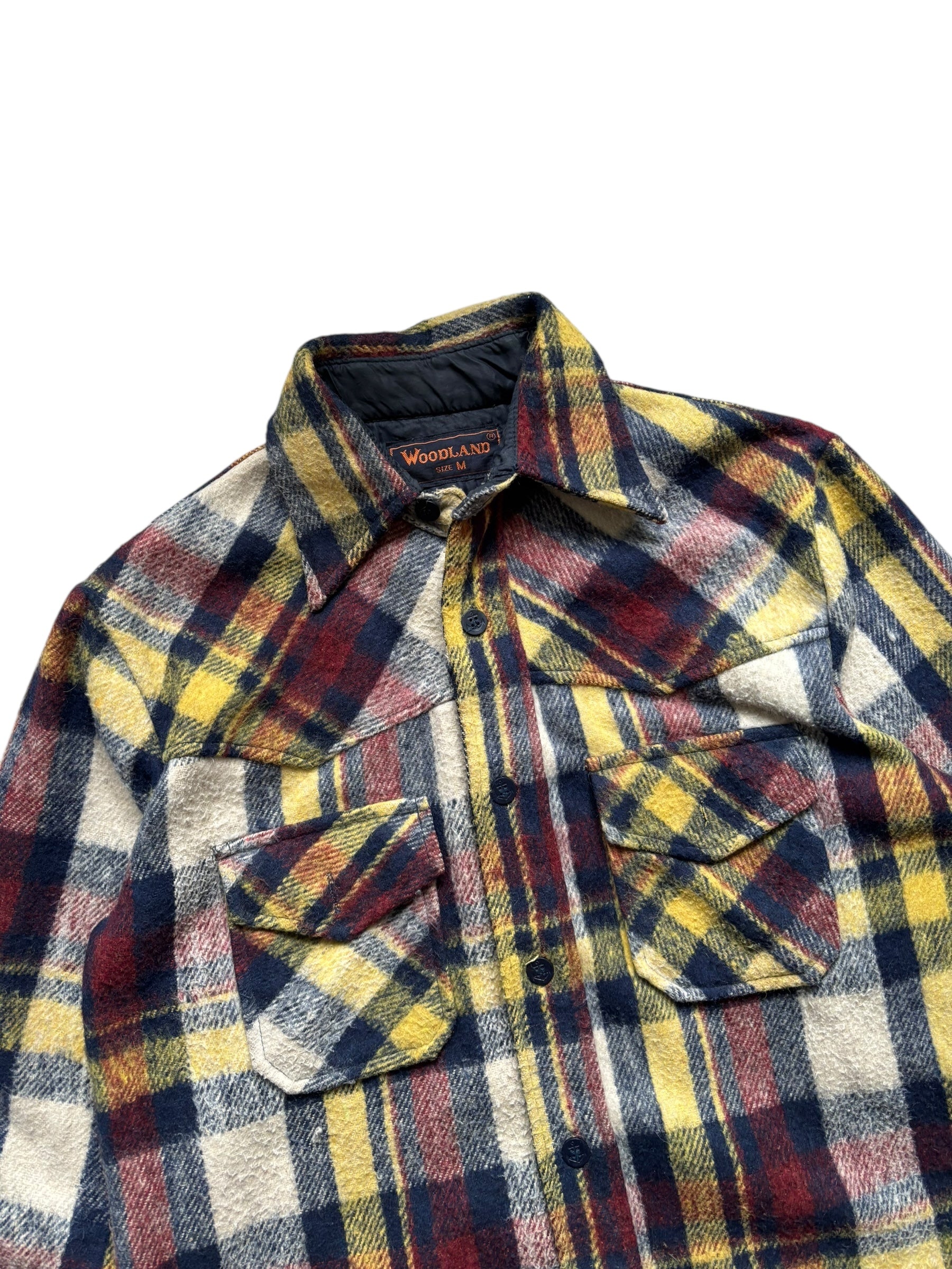 Vintage Plaid Flannel Shirt (M)
