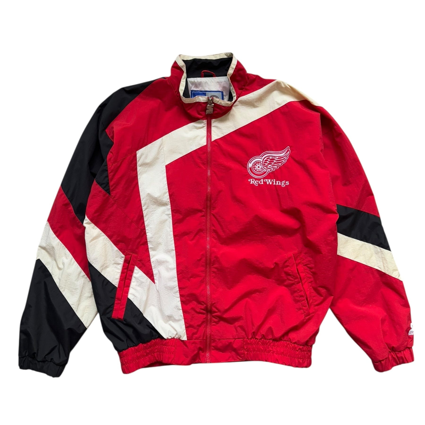 1990s Starter Detroit Red Wings NHL Zip-Up Jacket (M)