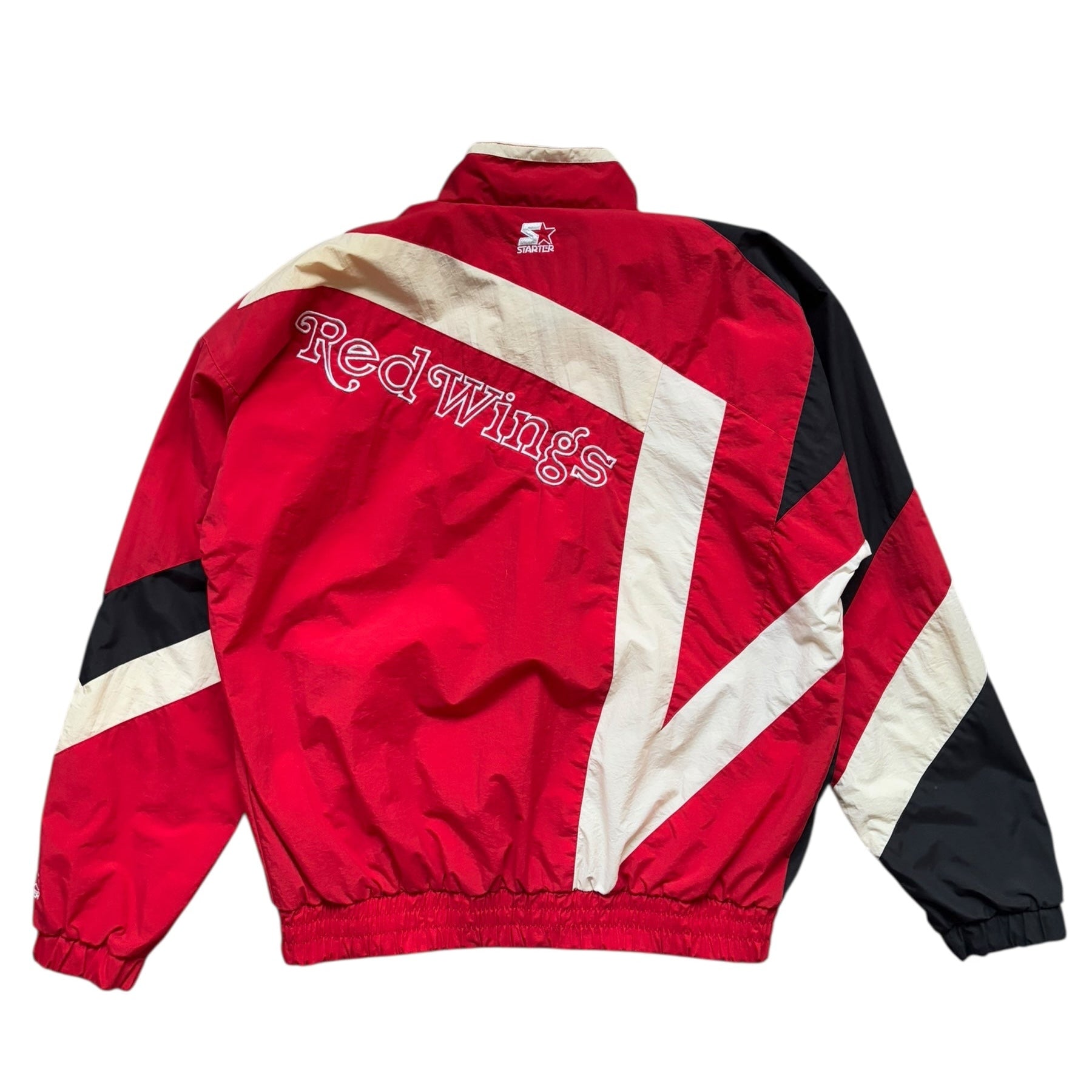 1990s Starter Detroit Red Wings NHL Zip-Up Jacket (M)