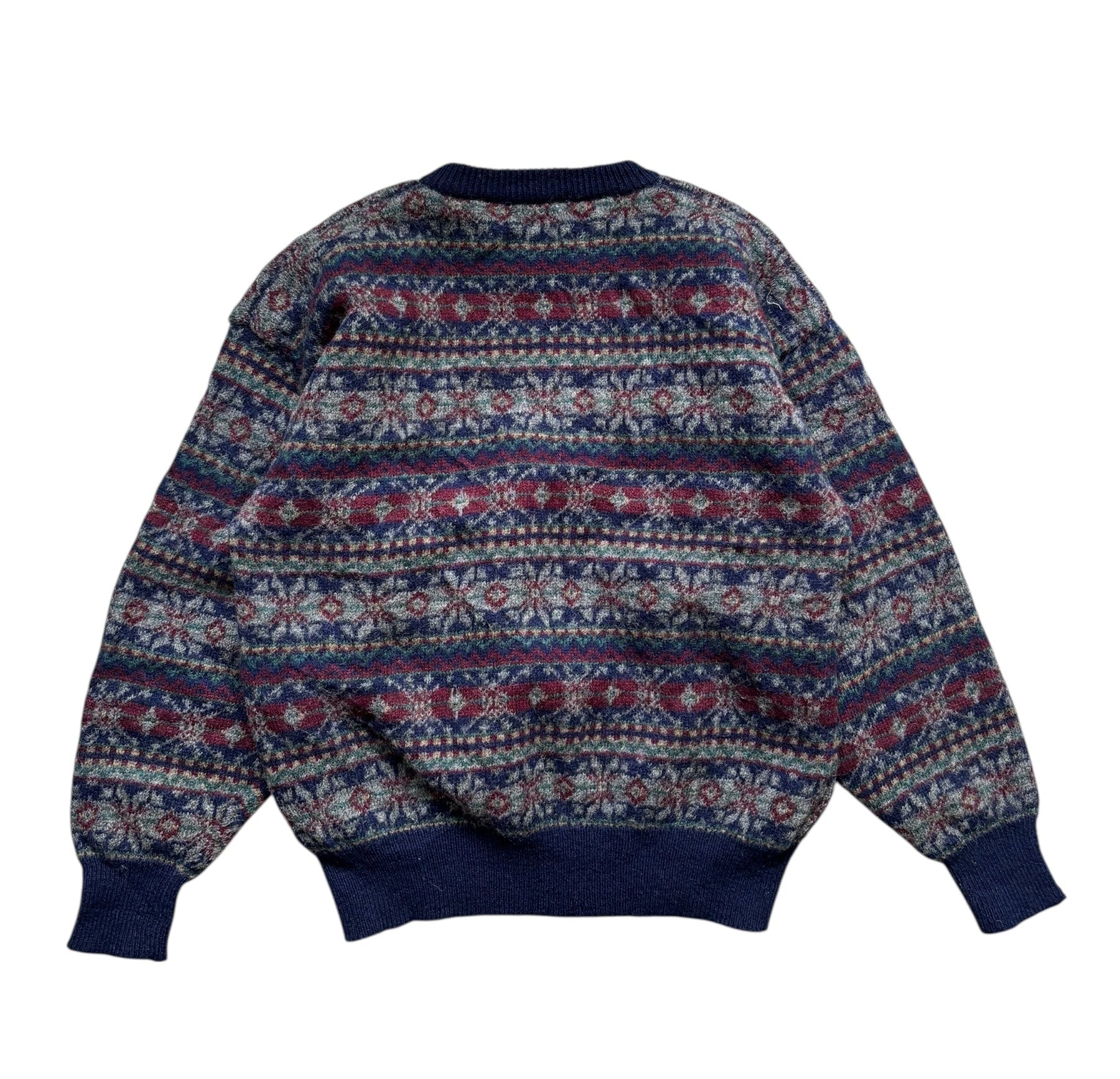 1980s Shetland Wool Crewneck Sweater (L)
