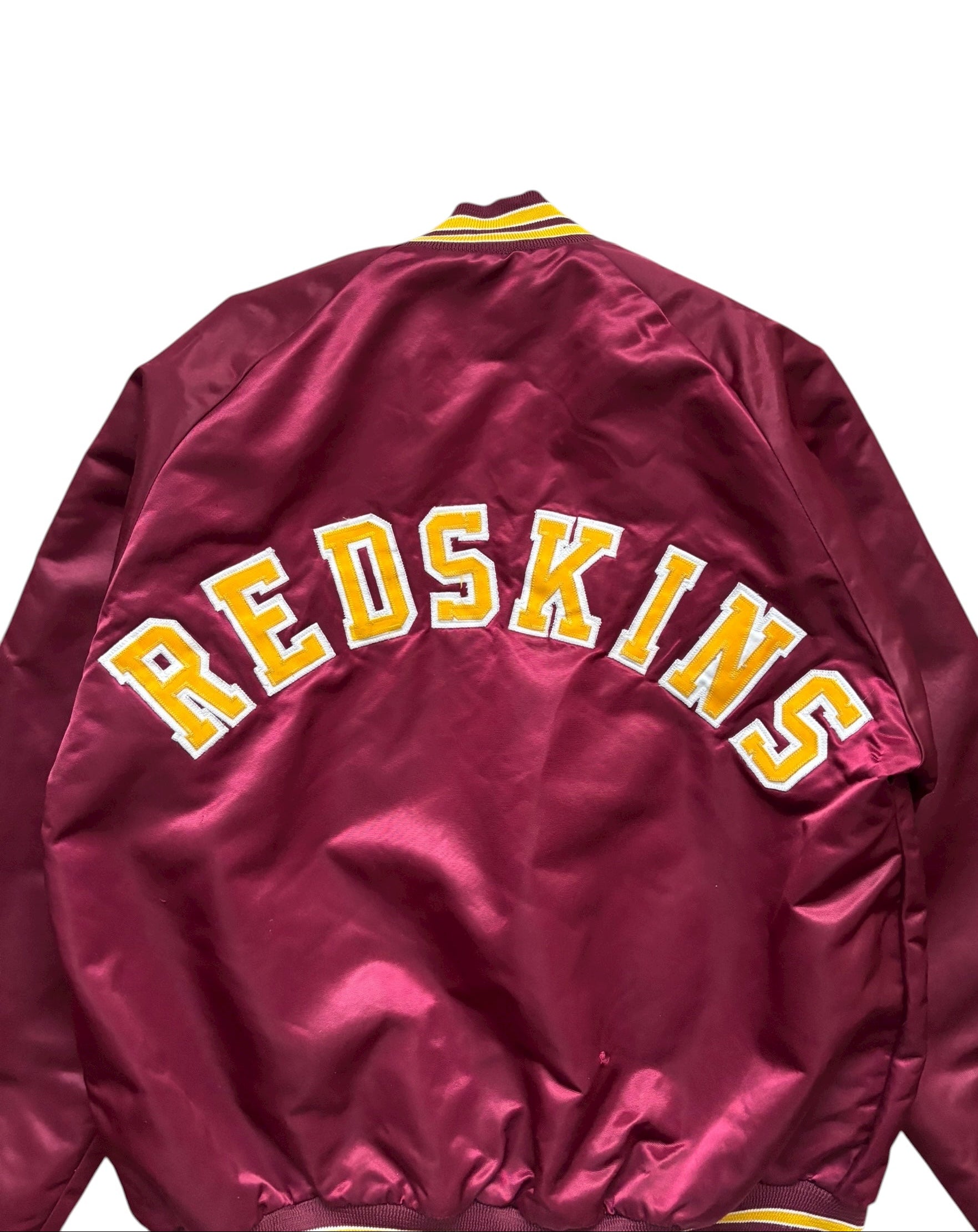 1990s Chalk Line Washington Redskins Vintage Satin Bomber Jacket (S)