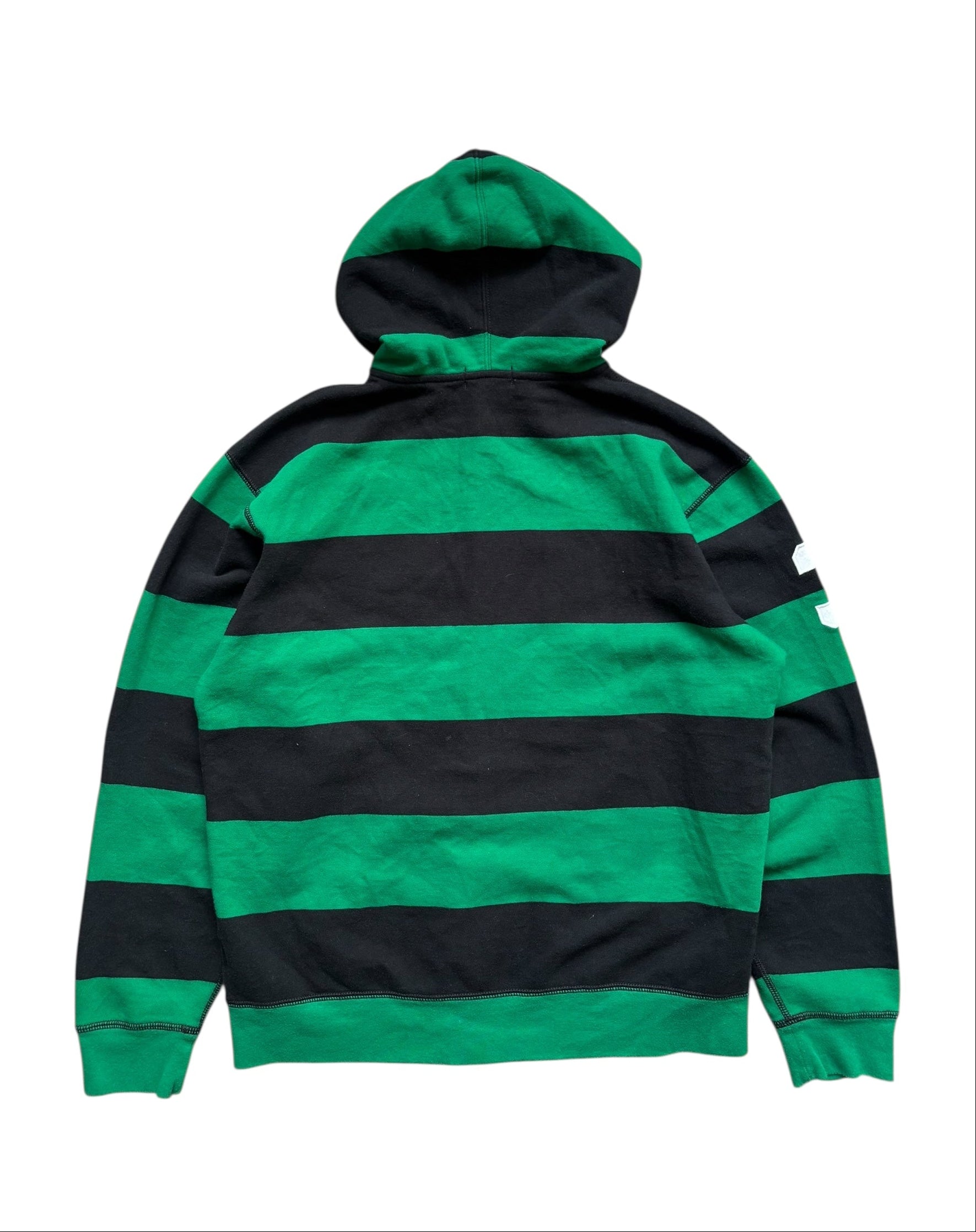 Vintage Polo Ralph Lauren Striped Zip-Up Hoodie (M)
