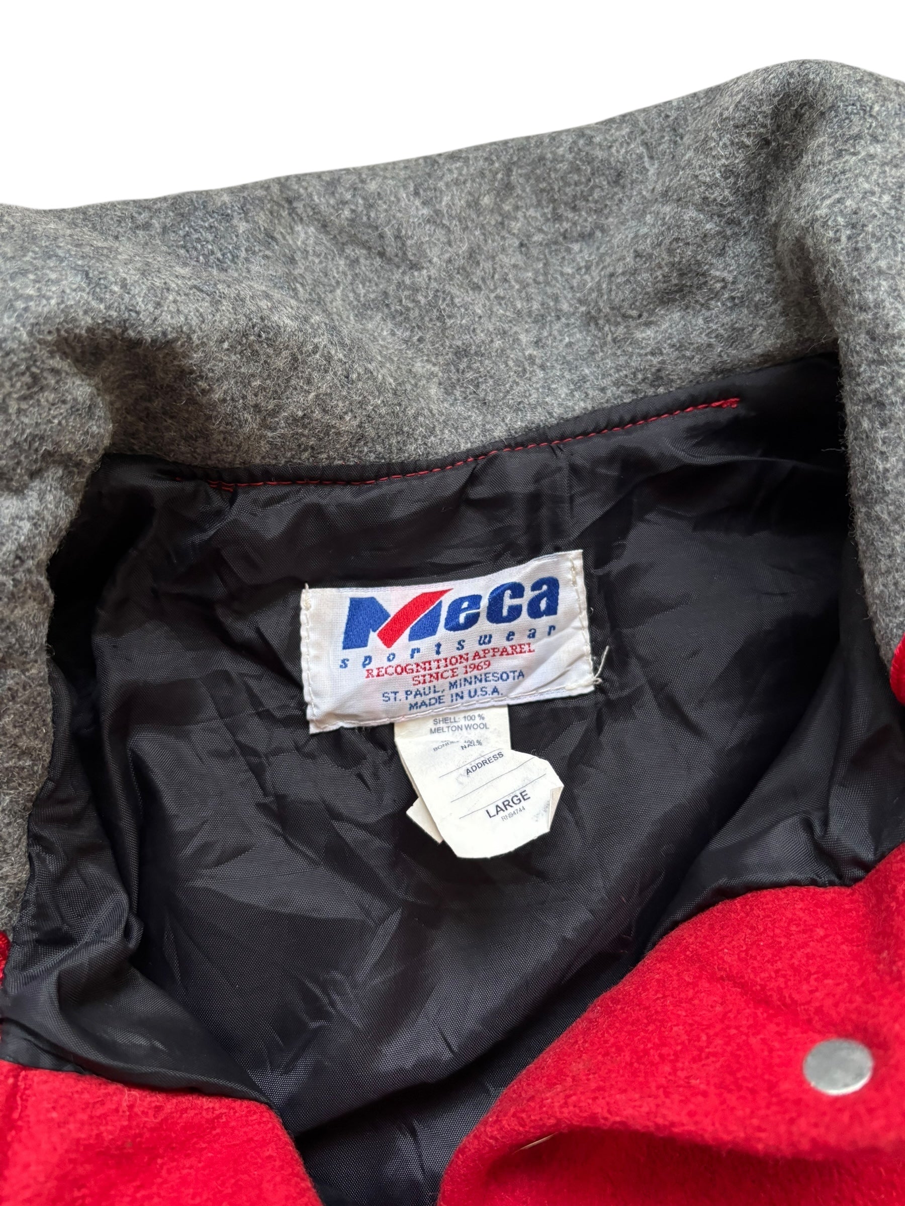 1990s Vintage Varsity Jacket Made in USA (M)