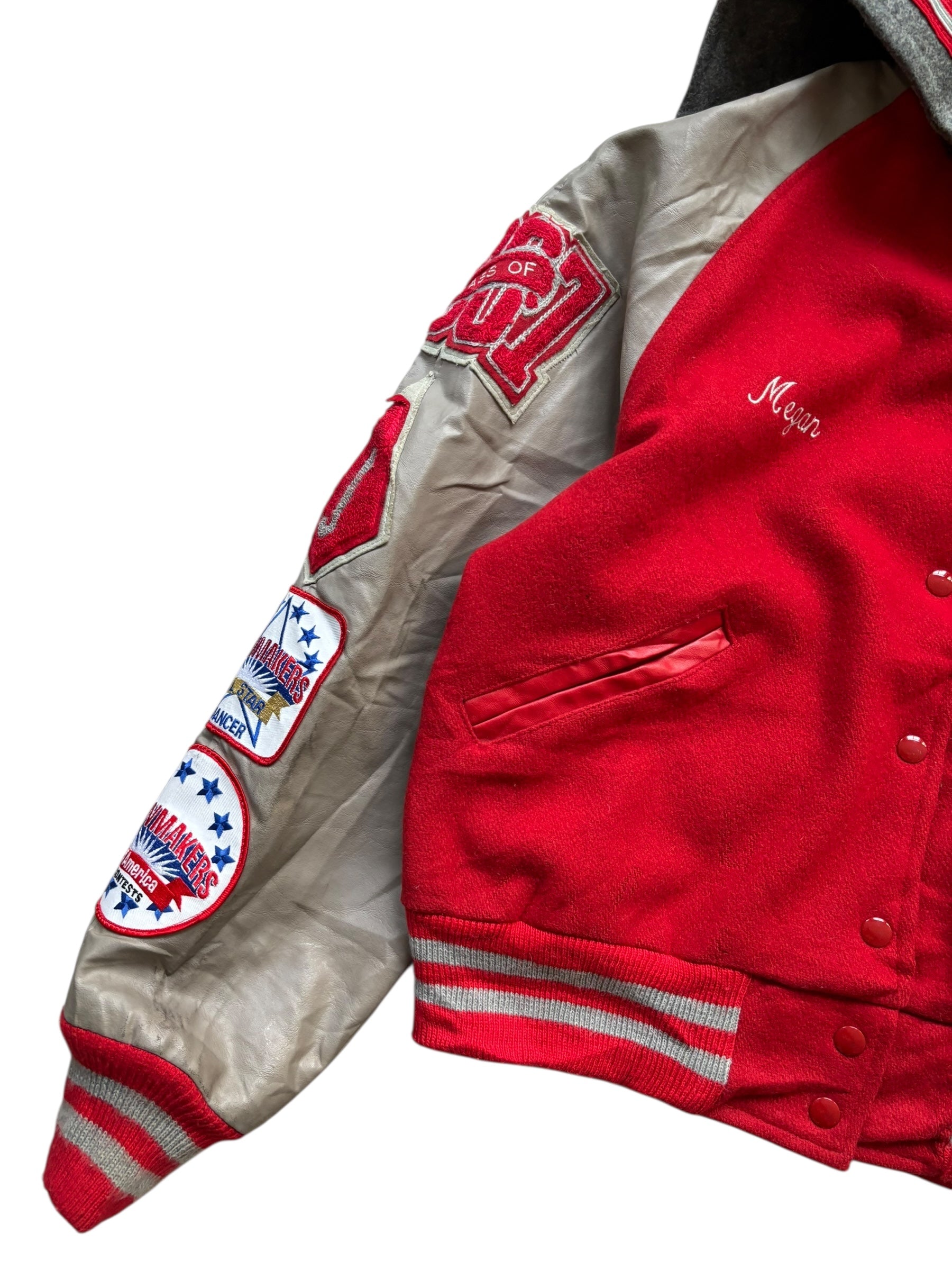 1990s Vintage Varsity Jacket Made in USA (M)