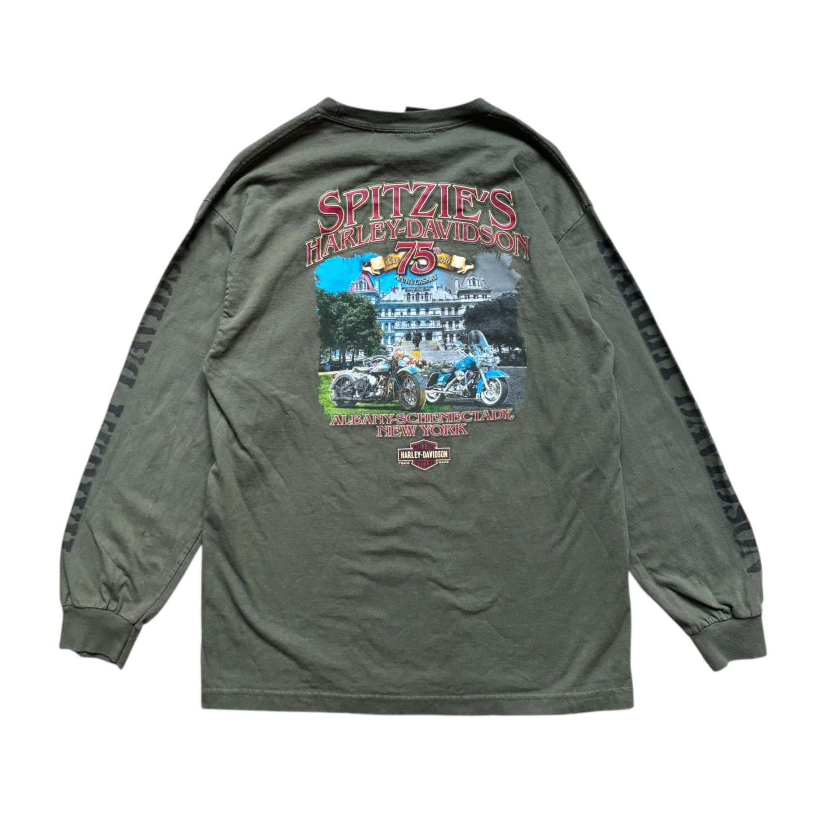 Vintage Harley Davidson Longsleeved Tee (M) - Quaint Vintage