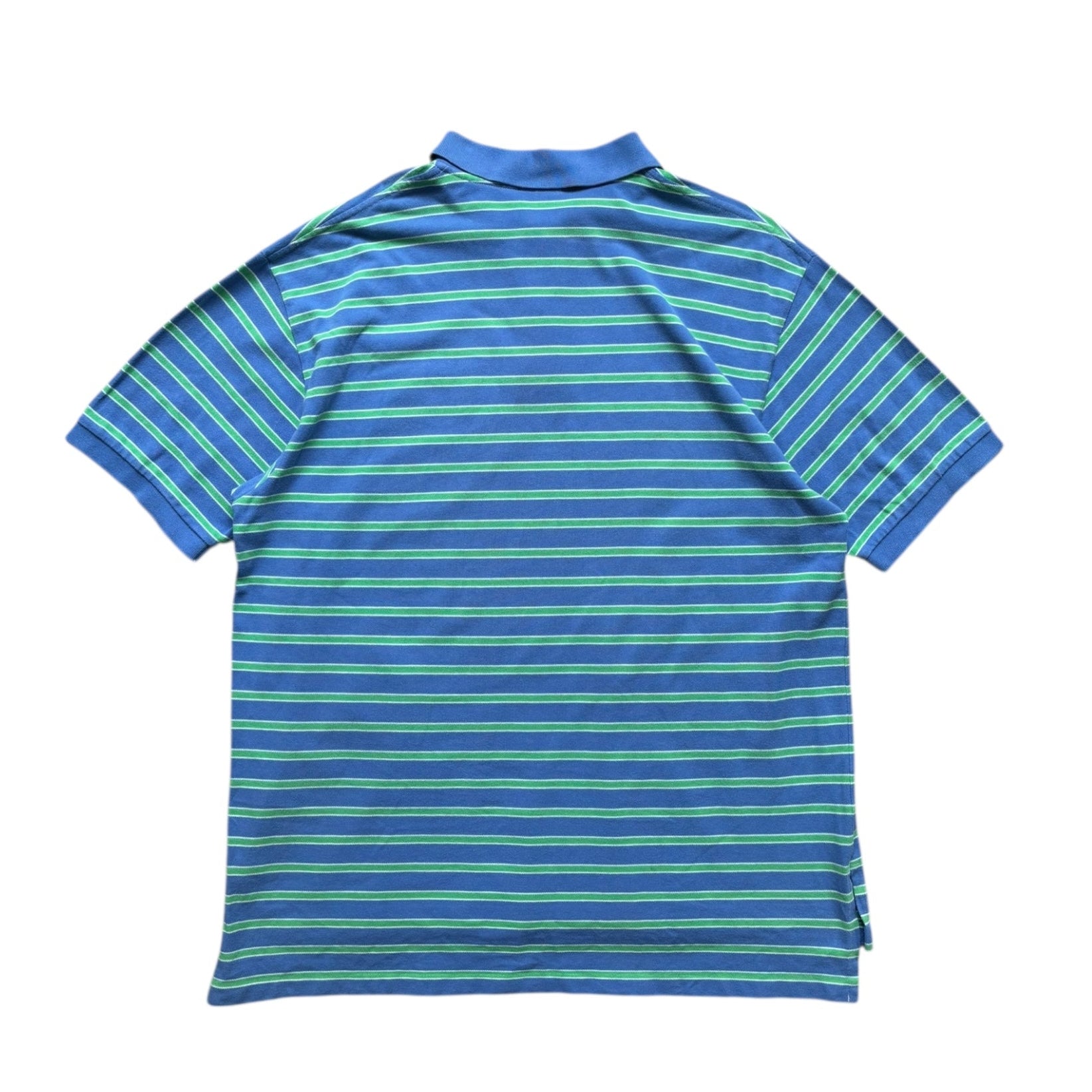 Vintage Ralph Lauren Striped Polo T-Shirt (XL) - Quaint Vintage