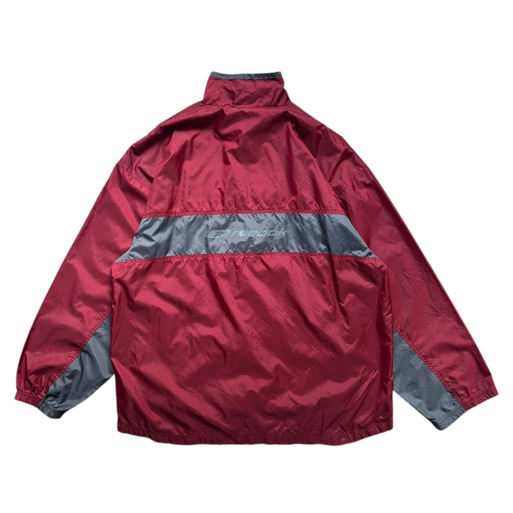 1990s Reebok Vintage Deep Red Windbreaker (XXL) - Quaint Vintage