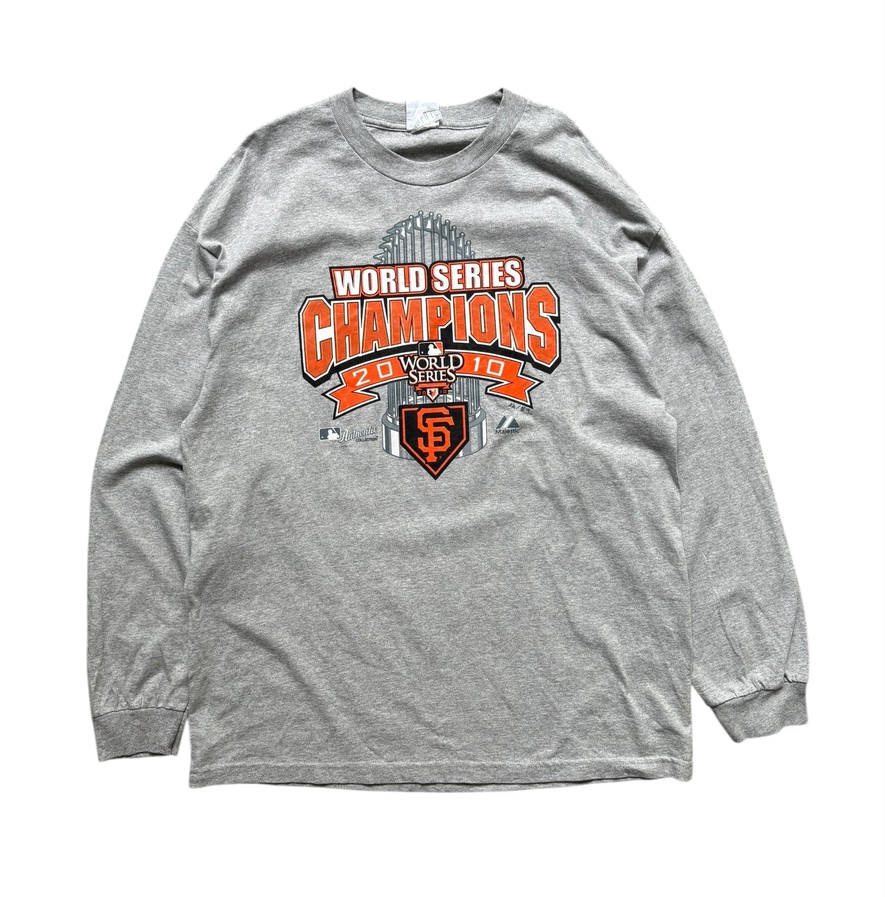 2010 Majestic MLB World Series Longsleeve T-Shirt - Quaint Vintage