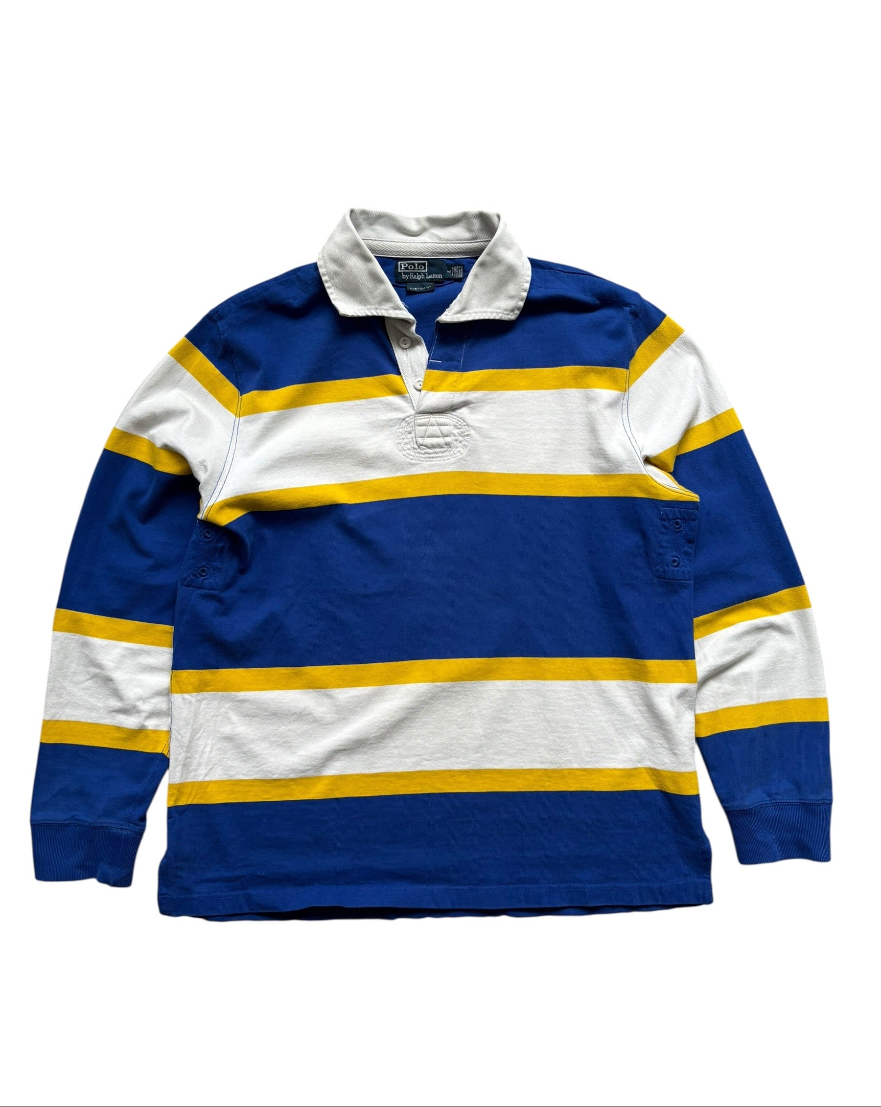 Vintage Ralph Lauren Striped Rugby Polo Shirt (L)