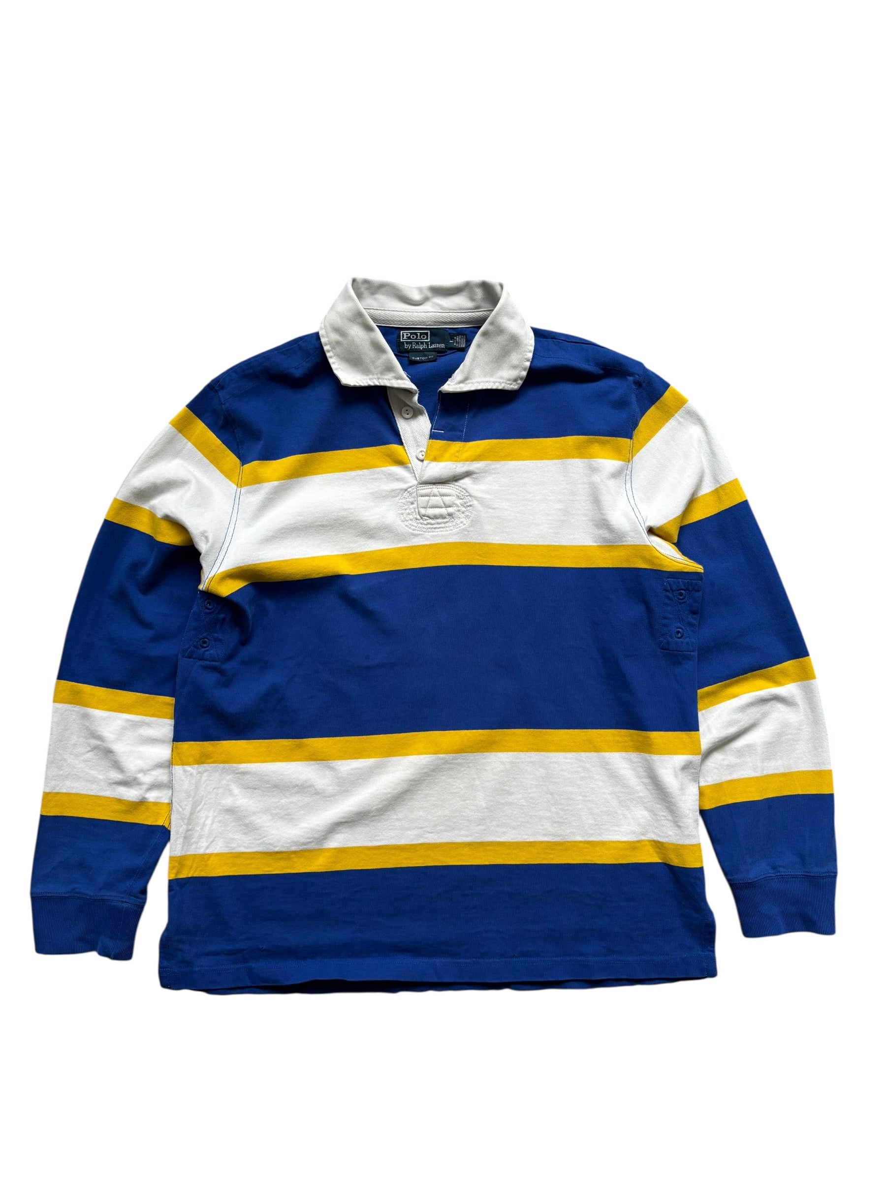 Vintage Ralph Lauren Striped Rugby Polo Shirt (L)