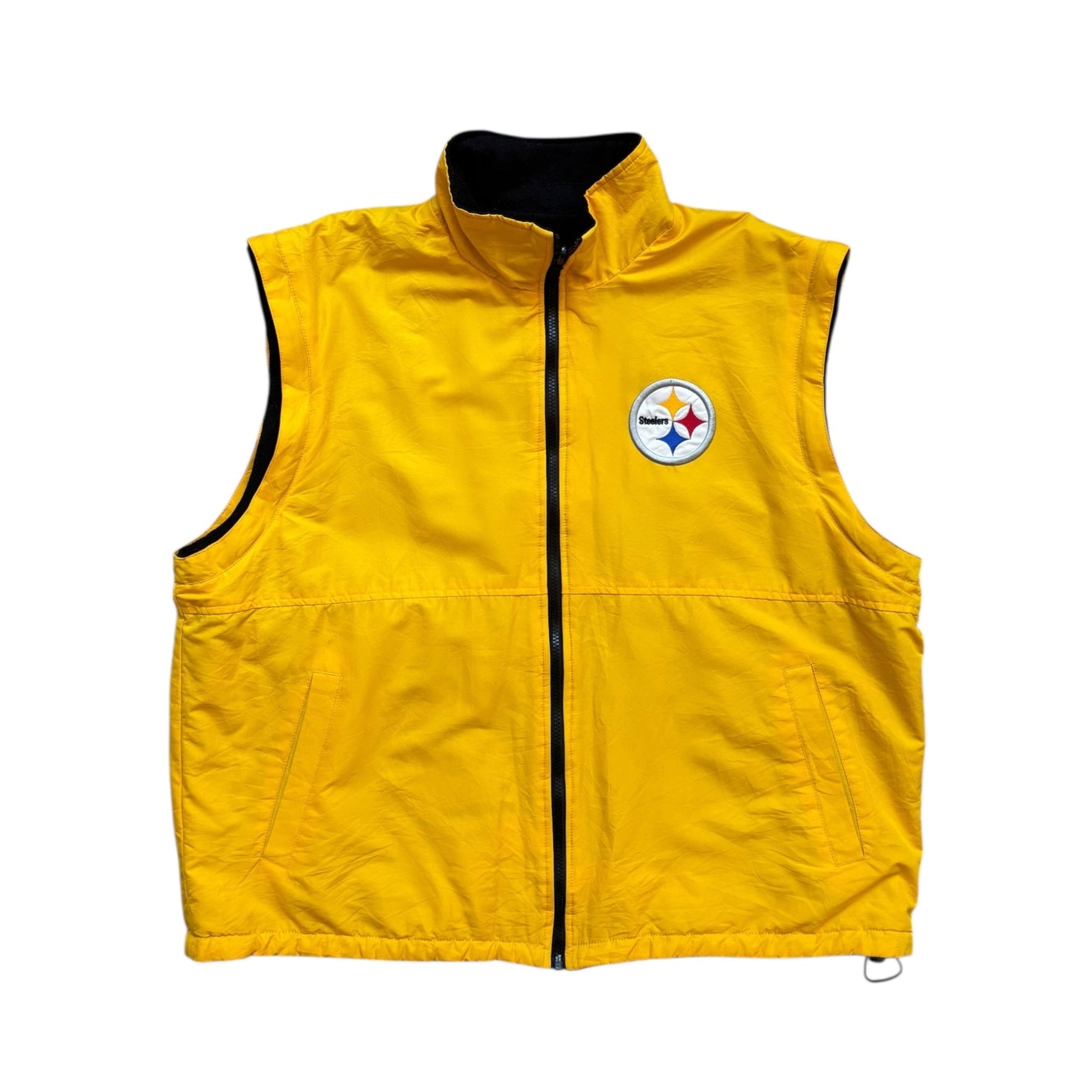 NFL Steelers Reversible Fleece Vest (XL) - Quaint Vintage