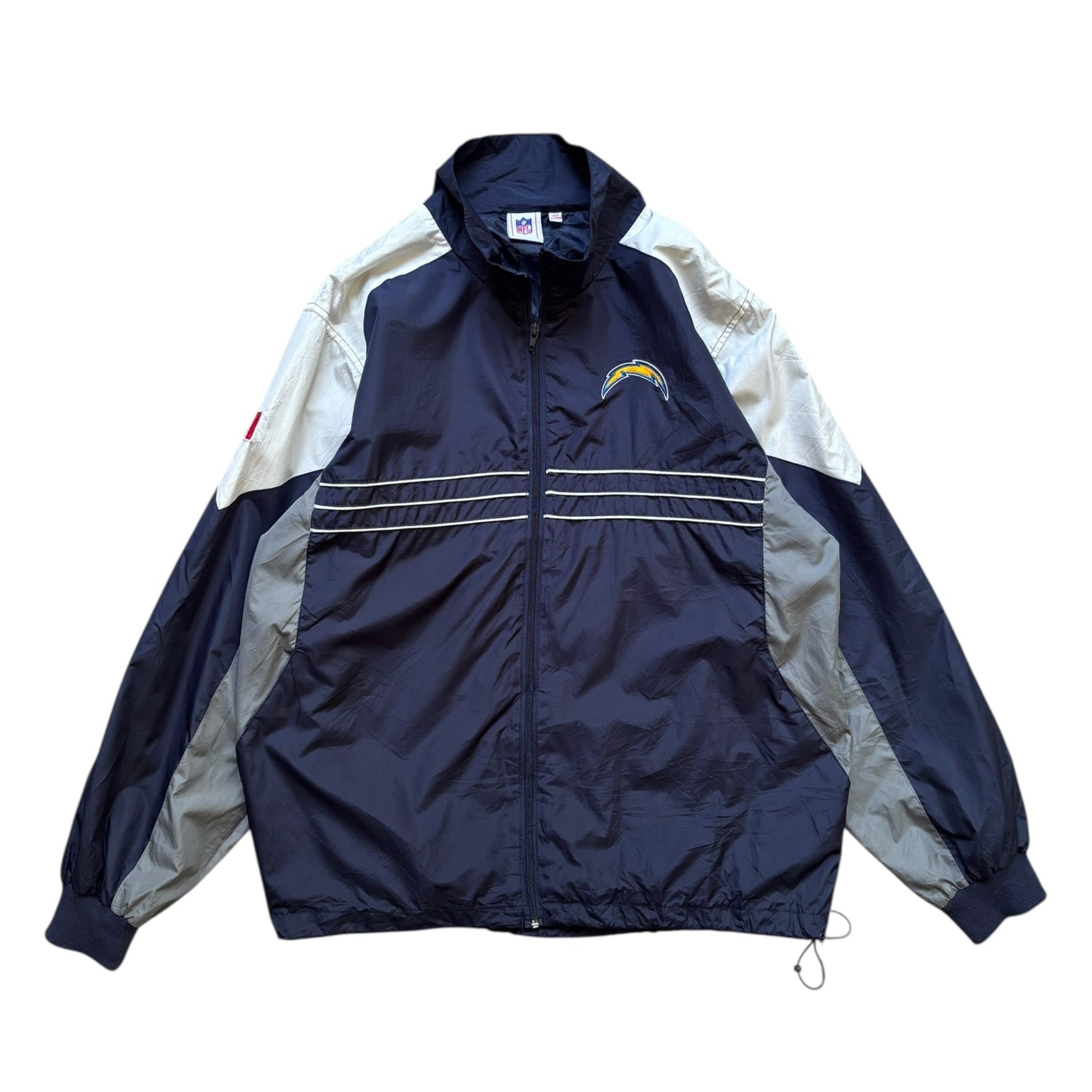 NFL Vintage Navy Track Jacket (L) - Quaint Vintage