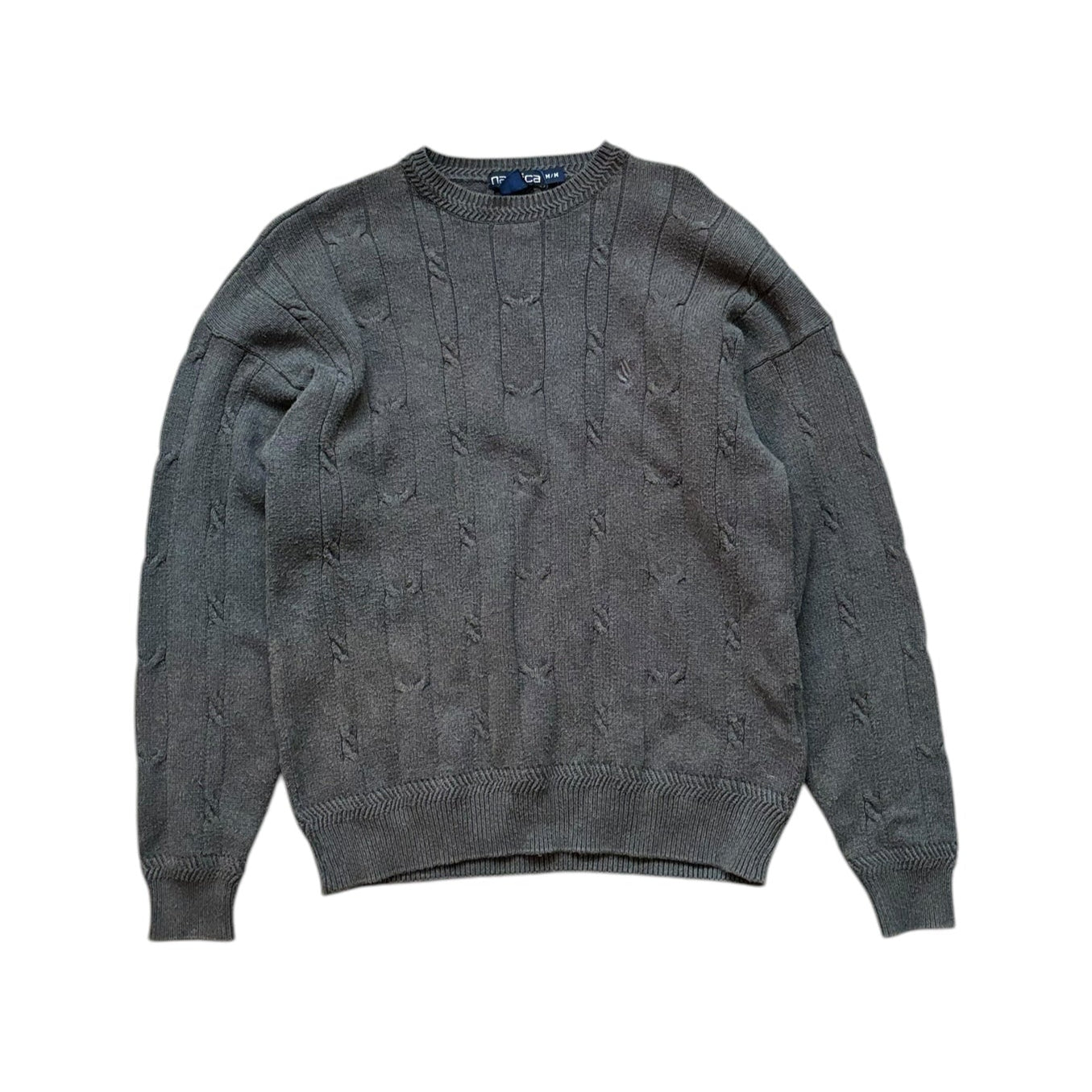 Nautica Cable Knit Sweater (S) - Quaint Vintage