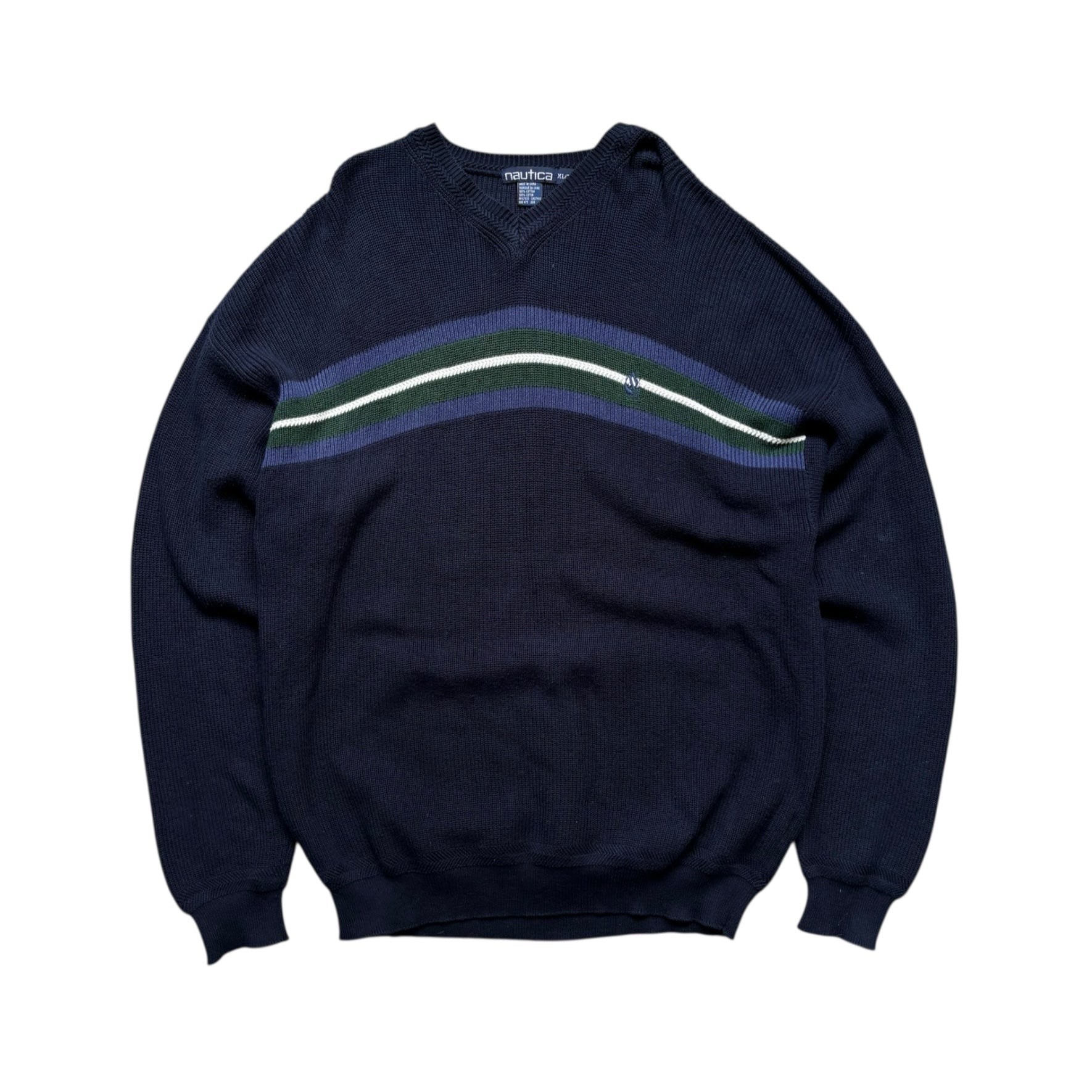 Nautica Knit Sweater (XL) - Quaint Vintage