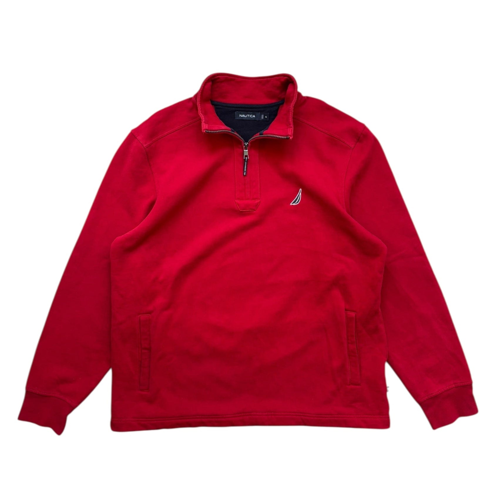 Nautica Vintae Quarter Zip Sweatshirt (XL) - Quaint Vintage