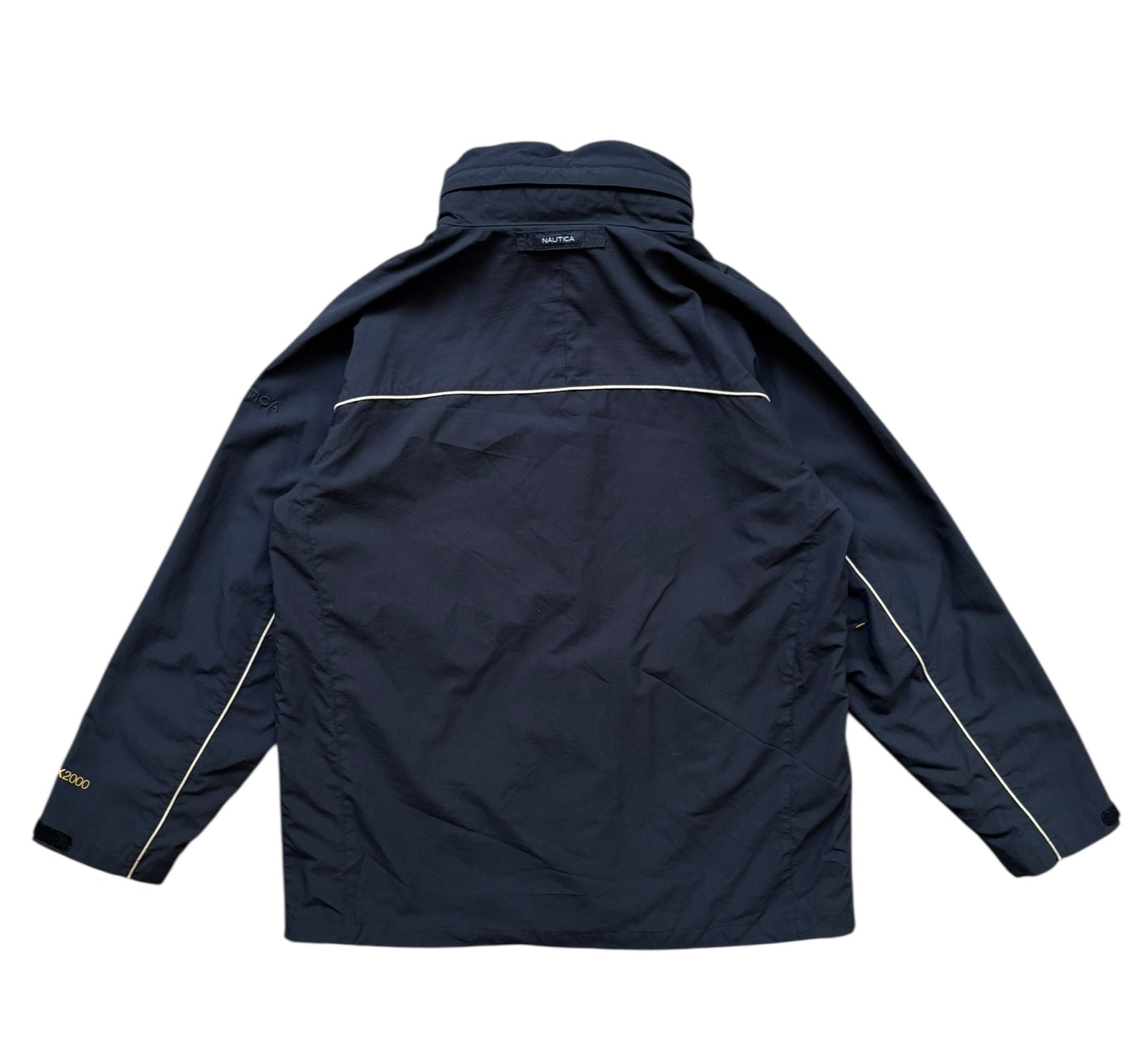 Nautica Vintage Navy Zip-Up Jacket (L) - Quaint Vintage