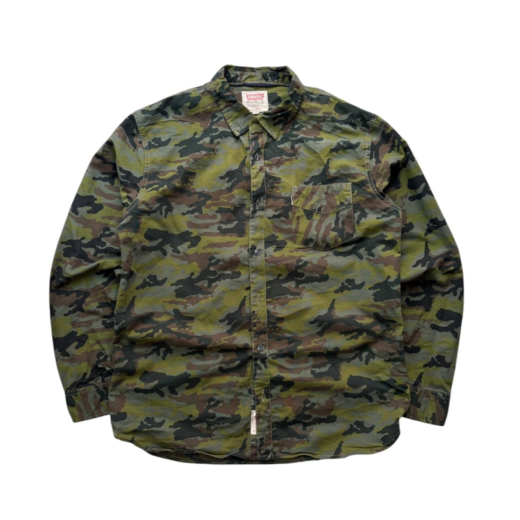 Levi's Camo Shirt (M) - Quaint Vintage