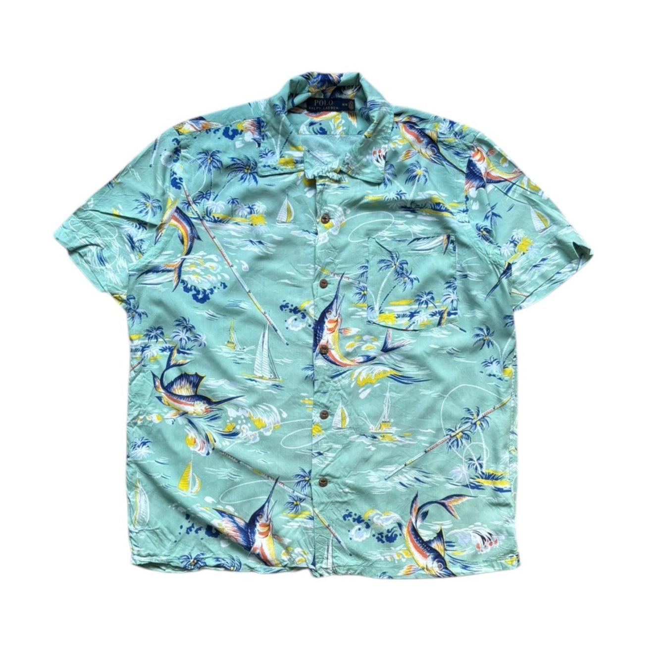 Ralph Lauren Funky Summer Shirt (M) - Quaint Vintage