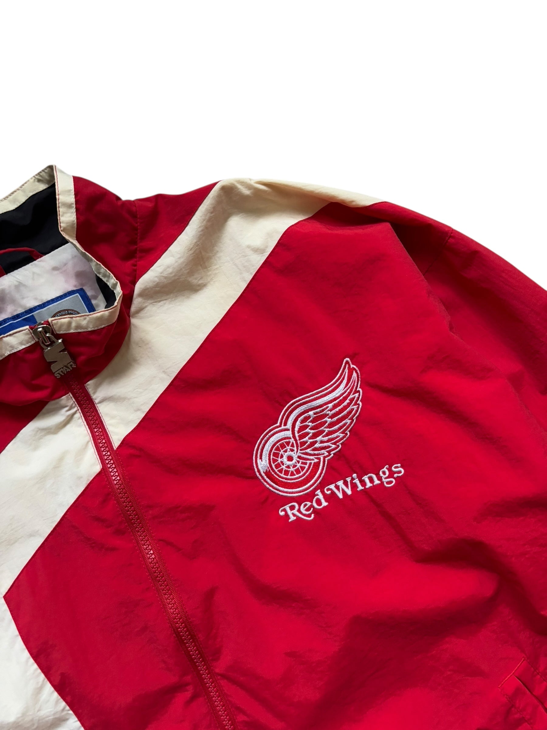 1990s Starter Detroit Red Wings NHL Zip-Up Jacket (M)