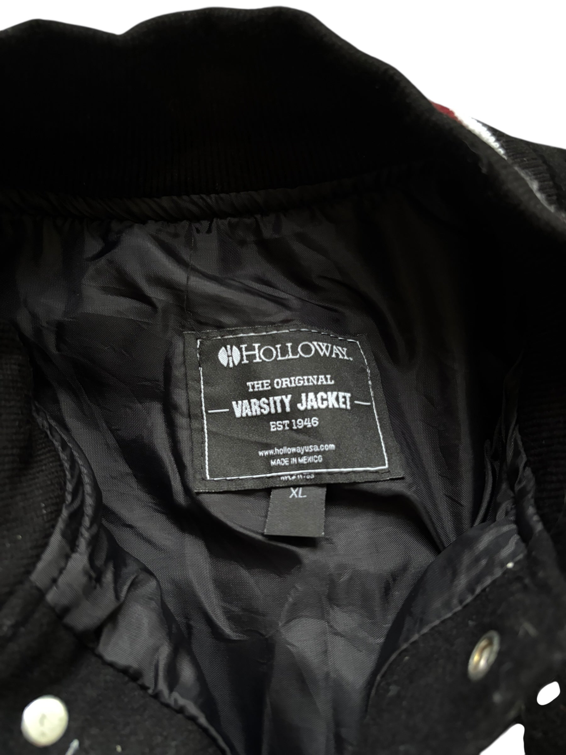 Vintage Wolves Barber Lounge Varsity Jacket (XL)