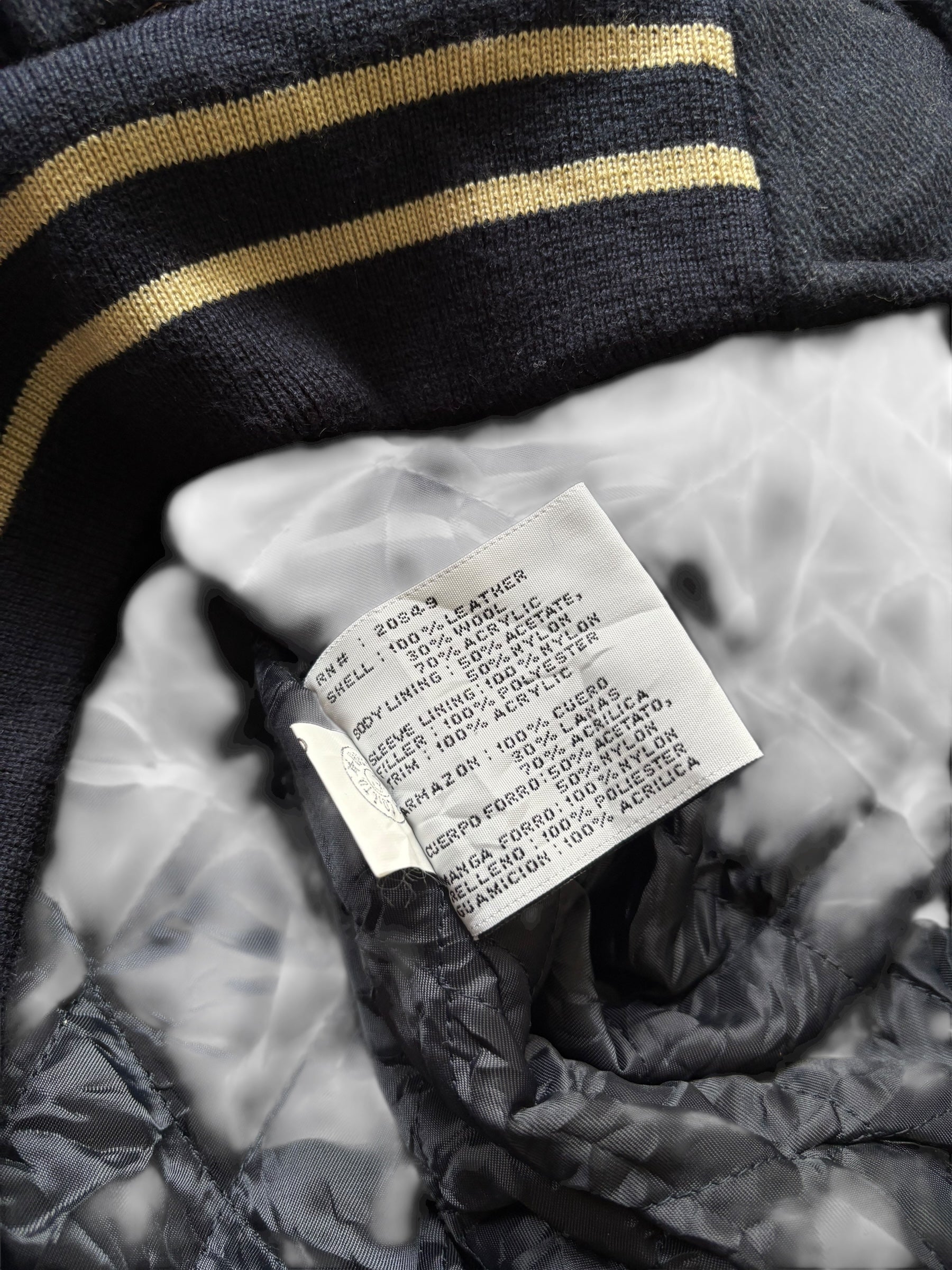 1990s Planet Hollywood Orlando Leather Varsity Jacket (M)