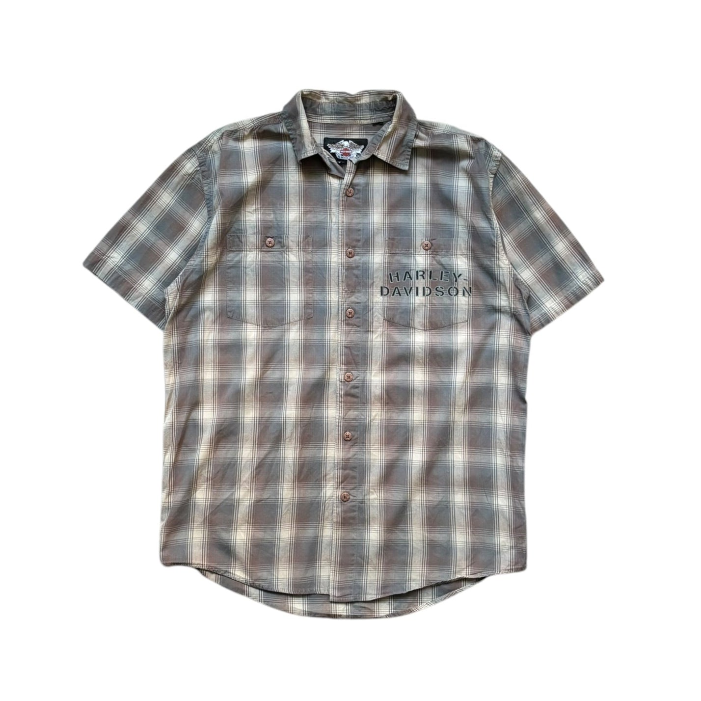 Harley Davidson Short Sleeve Shirt (M) - Quaint Vintage