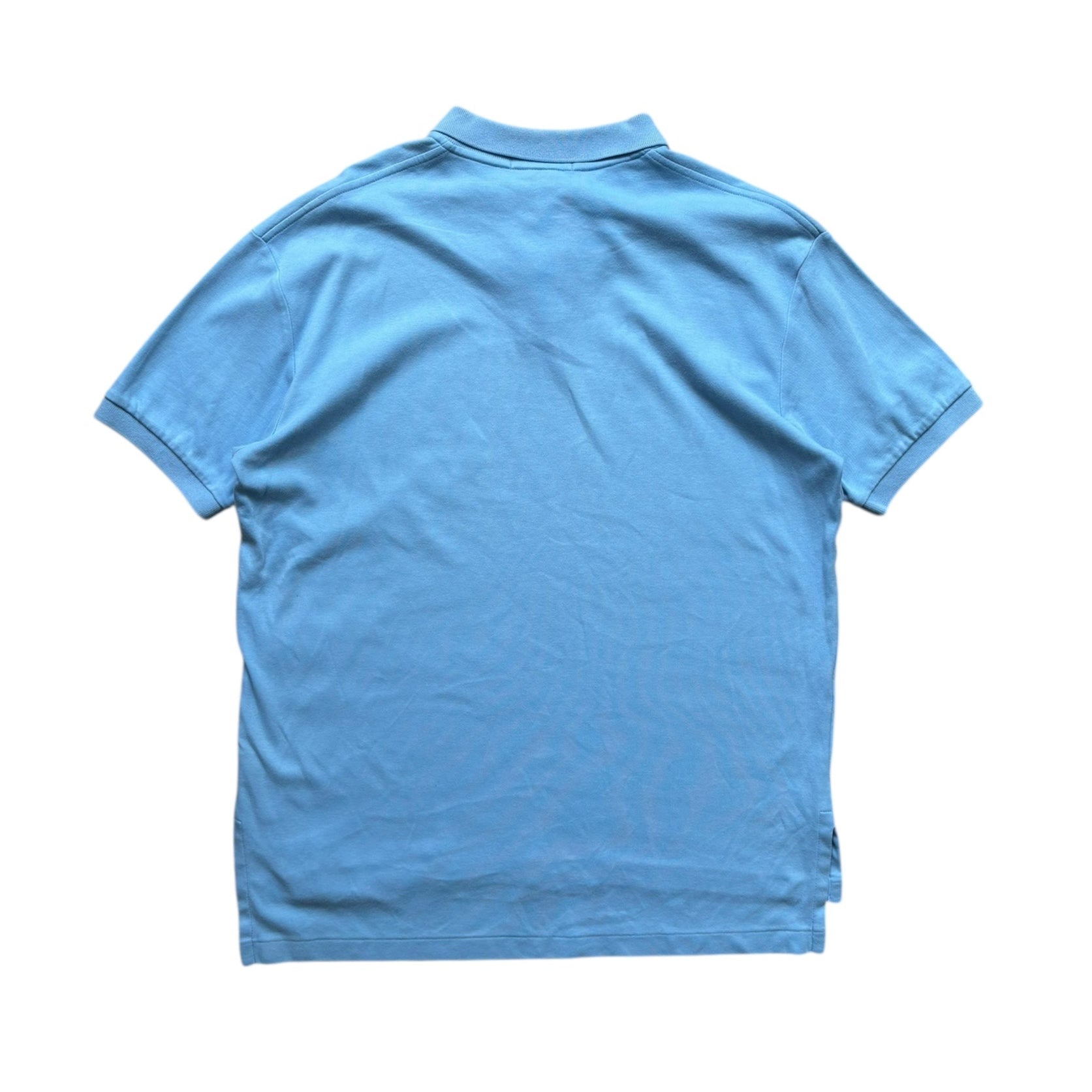 Ralph Lauren Light Blue Polo T-Shirt (M) - Quaint Vintage