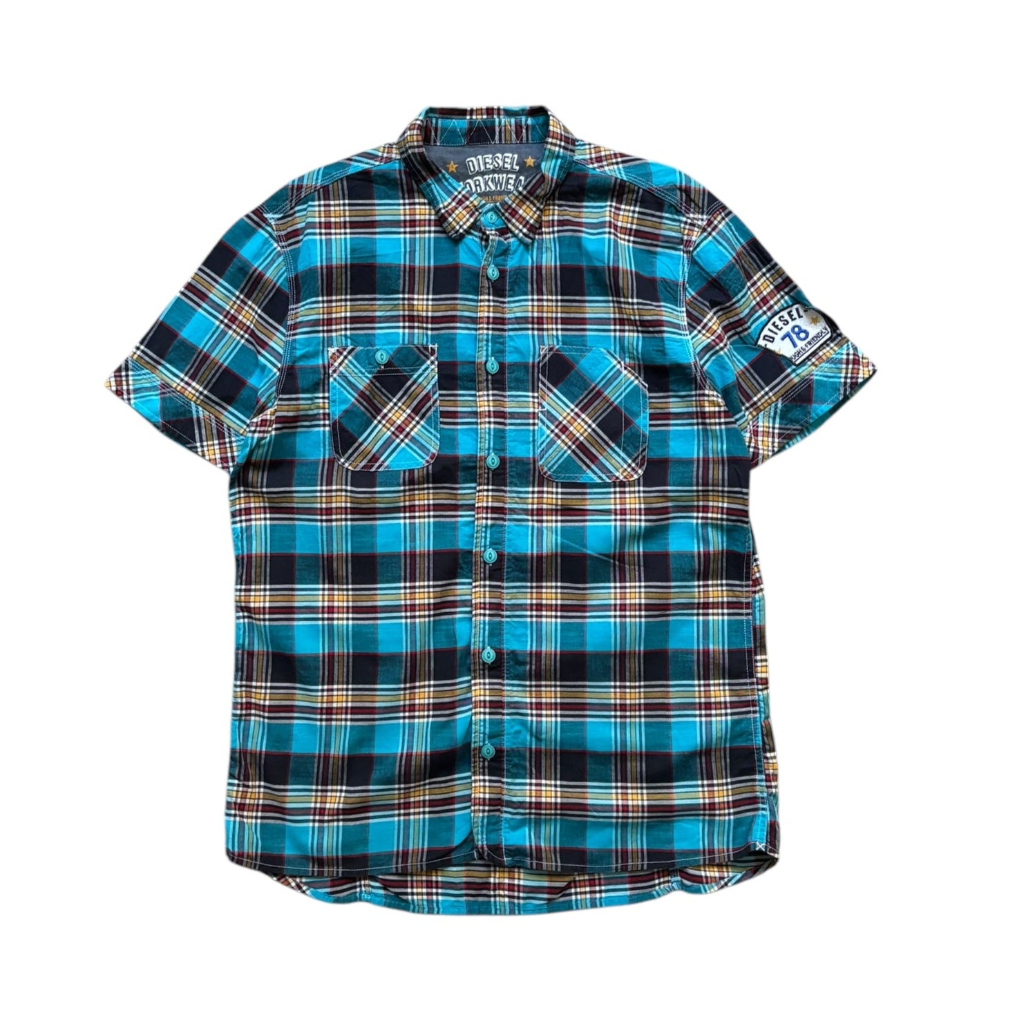 Vintage Diesel Workwear Short Sleeve Shirt (S) - Quaint Vintage