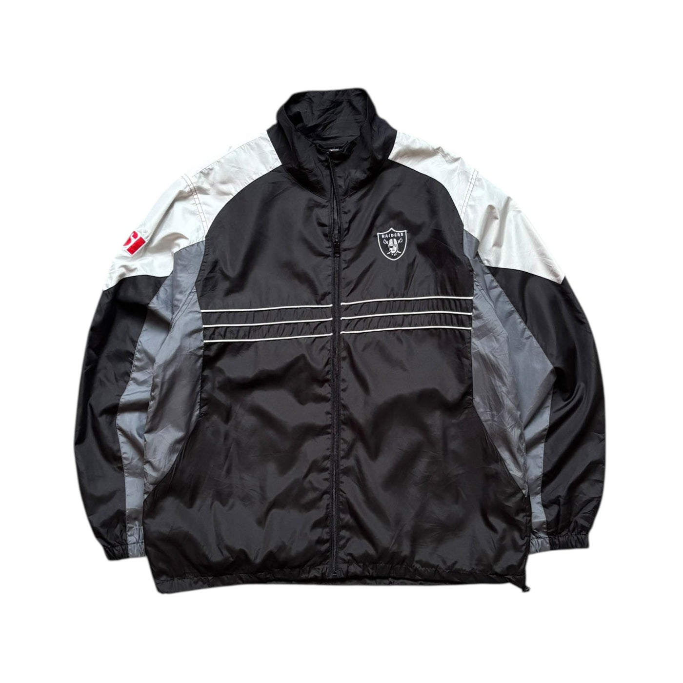 Vintage NFL Oakland Raiders Windbreaker Jacket (L) - Quaint Vintage