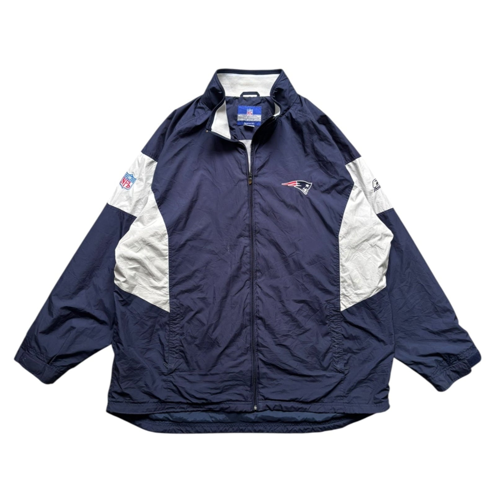 Vintage NFL Reebok New England Patriots Windbreaker Jacket (XXL) - Quaint Vintage