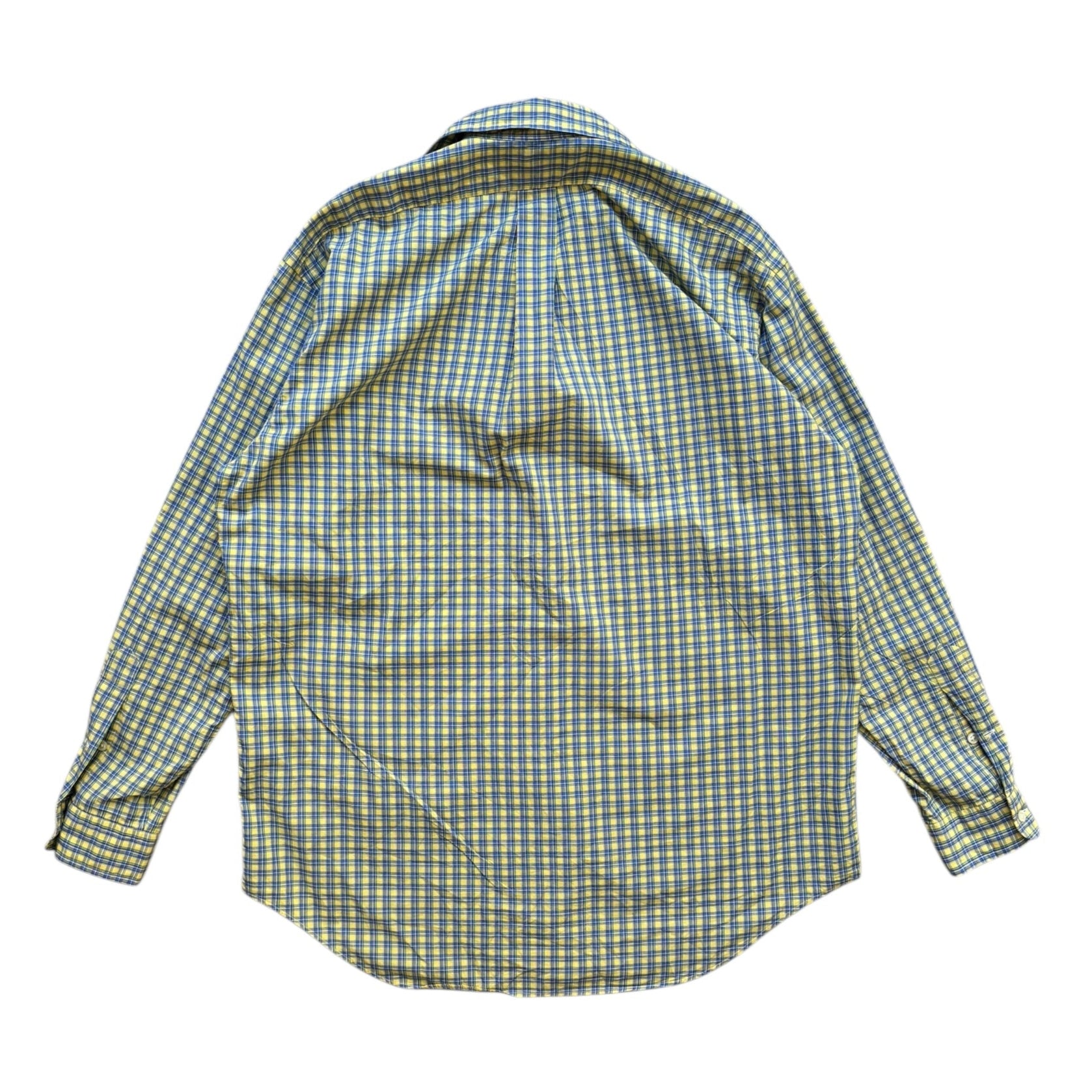Vintage Ralph Lauren Blue Yellow Blake Shirt (M) - Quaint Vintage