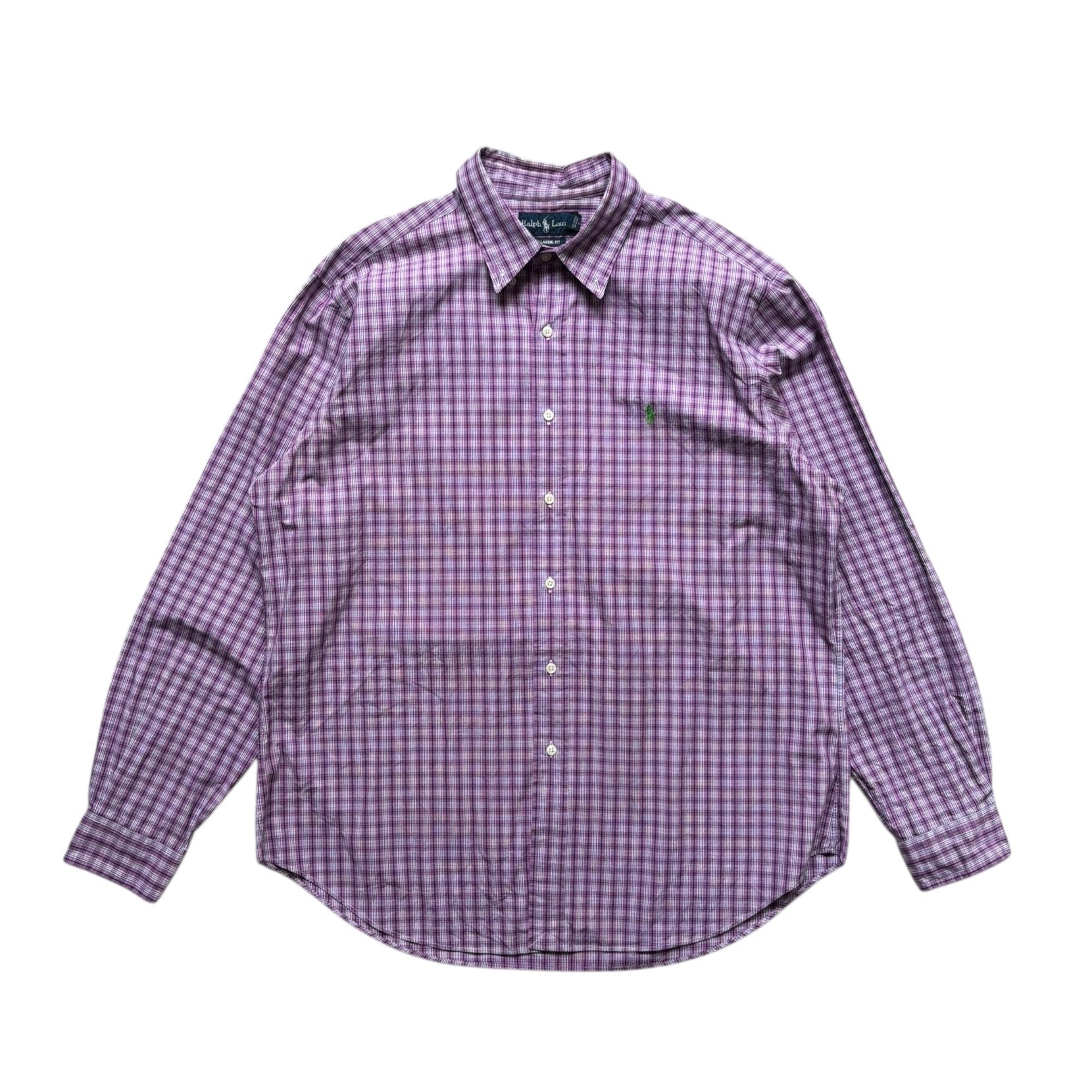 Vintage Ralph Lauren Checkered Purple Shirt (XL) - Quaint Vintage