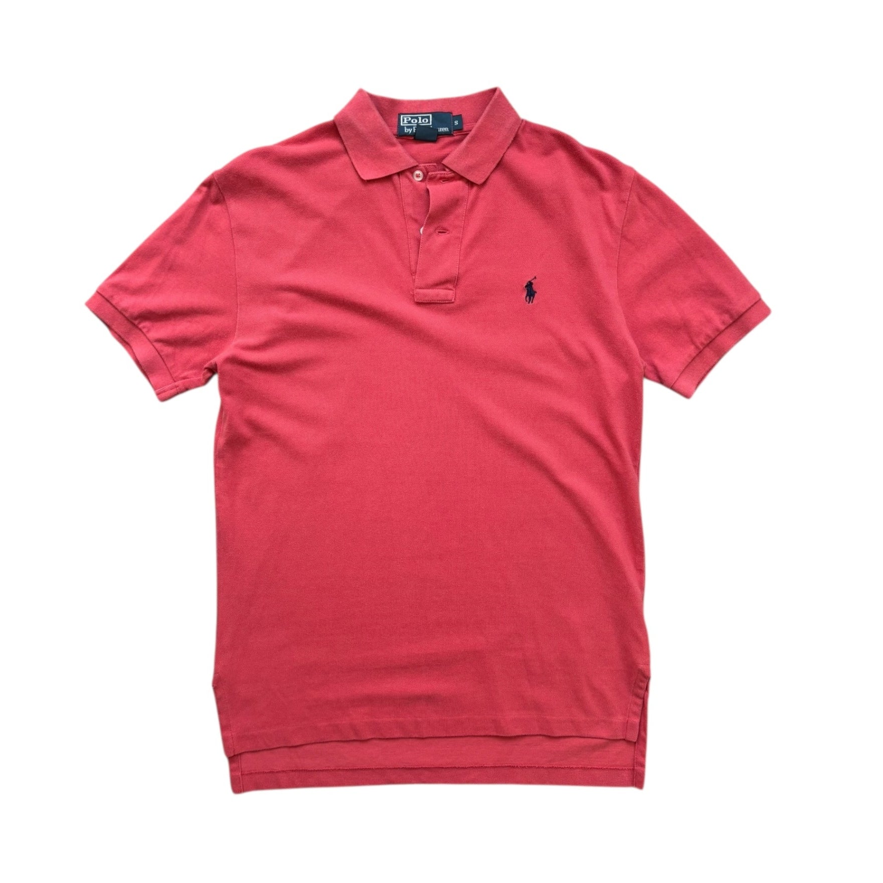 Vintage Ralph Lauren Coral Polo T-Shirt (S) - Quaint Vintage