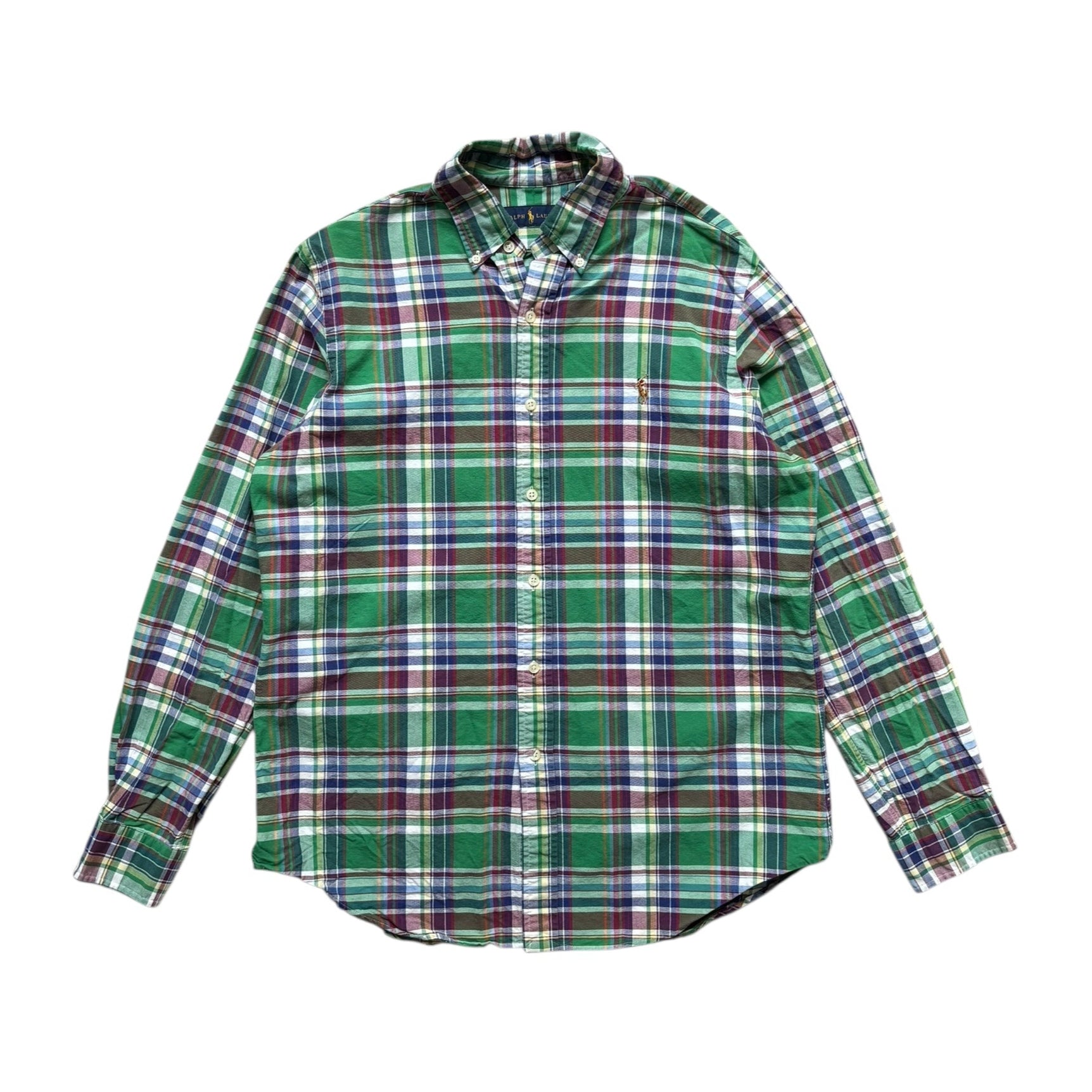 Vintage Ralph Lauren Green Plaid Shirt (S) - Quaint Vintage