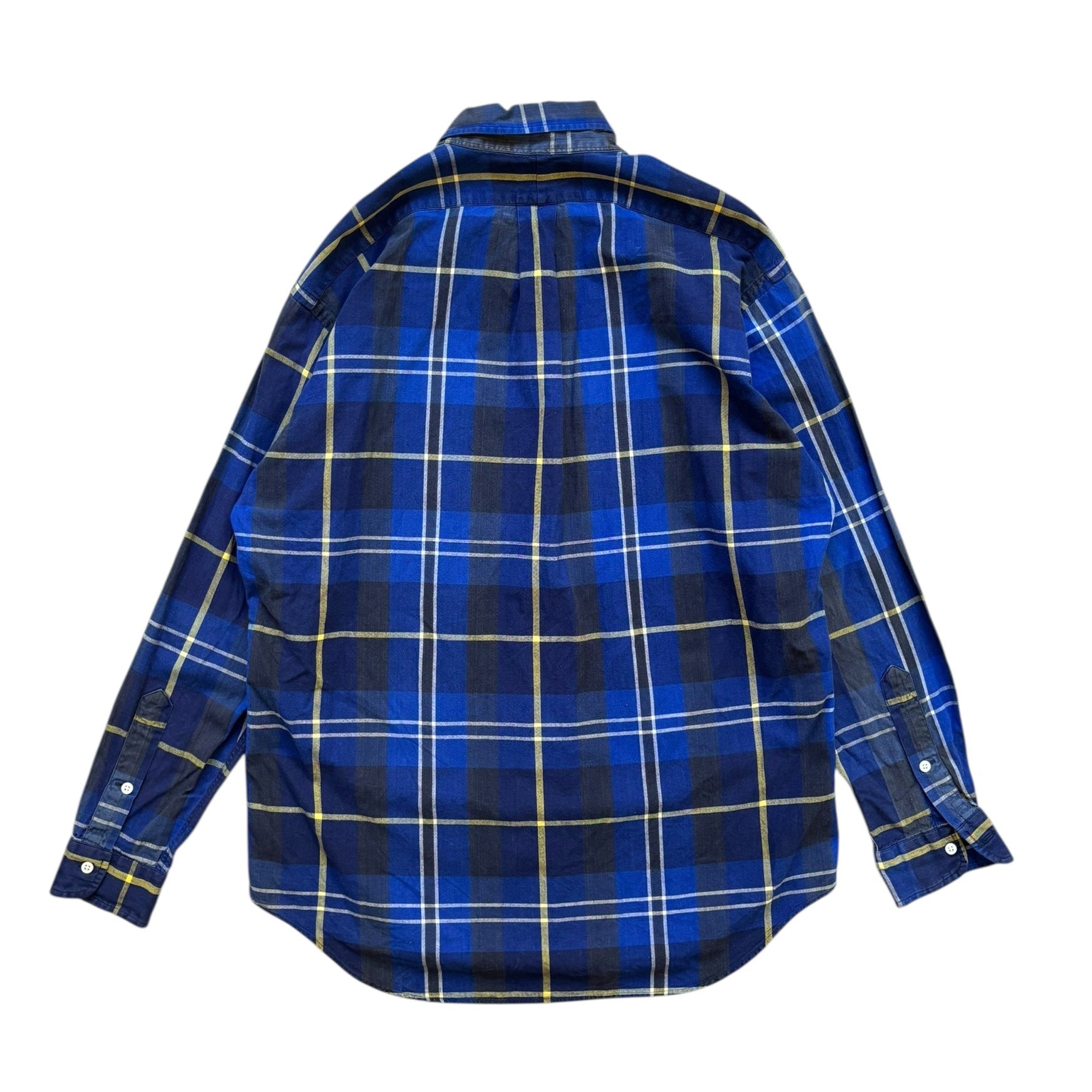 Vintage Ralph Lauren Navy Checkered Shirt (M) - Quaint Vintage