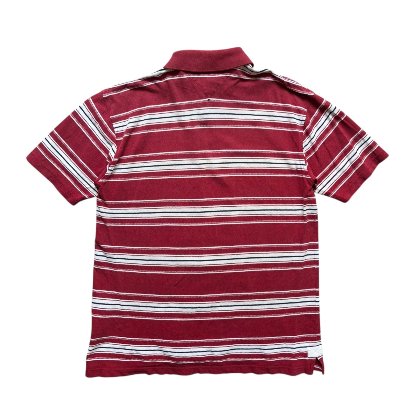 Vintage Tommy Hilfiger Striped Polo T-Shirt (L) - Quaint Vintage