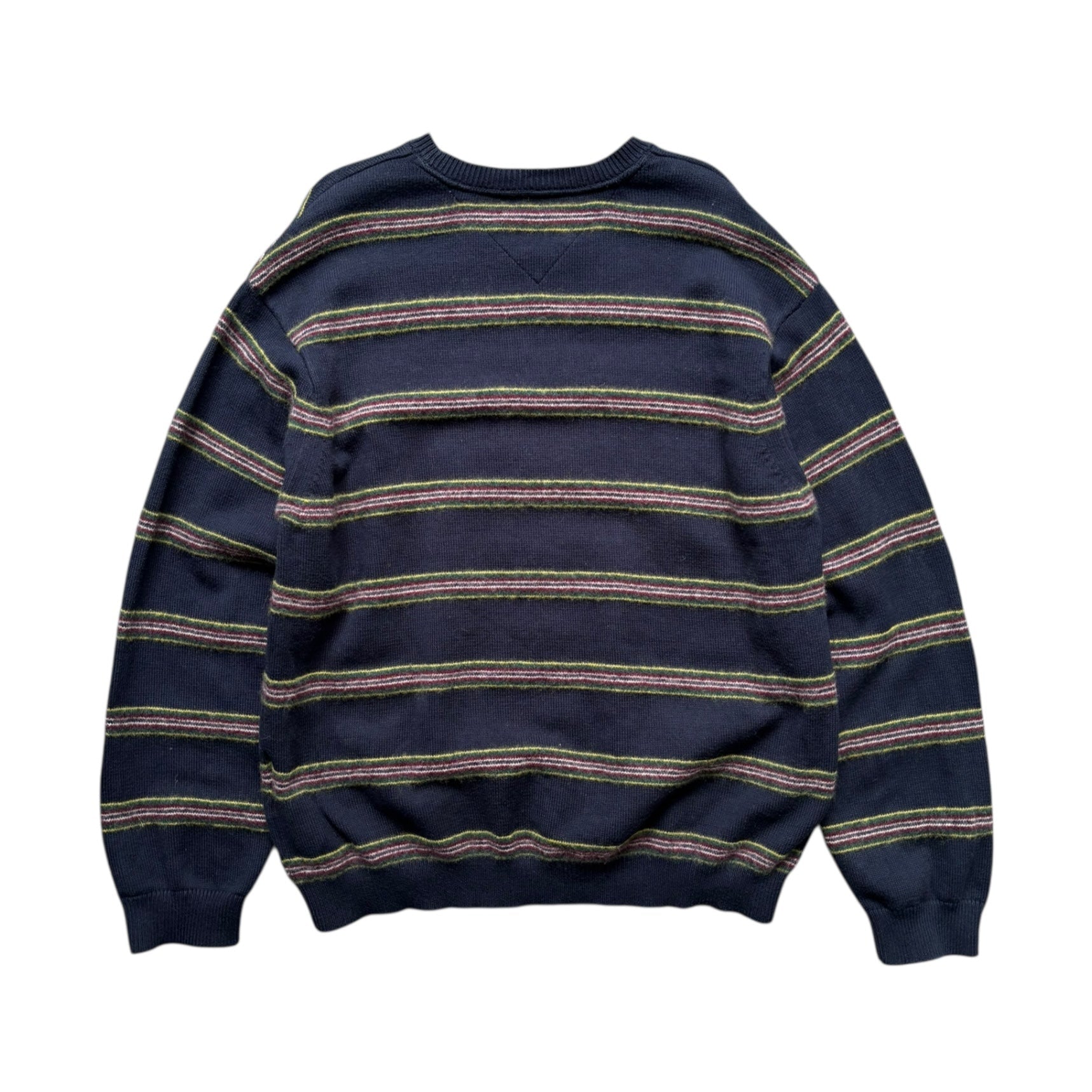 Vintage Tommy Hilfiger Striped Wool Sweater - Quaint Vintage